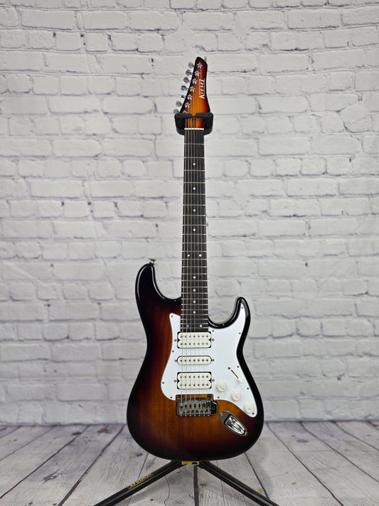 USED Kiesel Delos 7 String HSH String Electric Guitar Sunburst