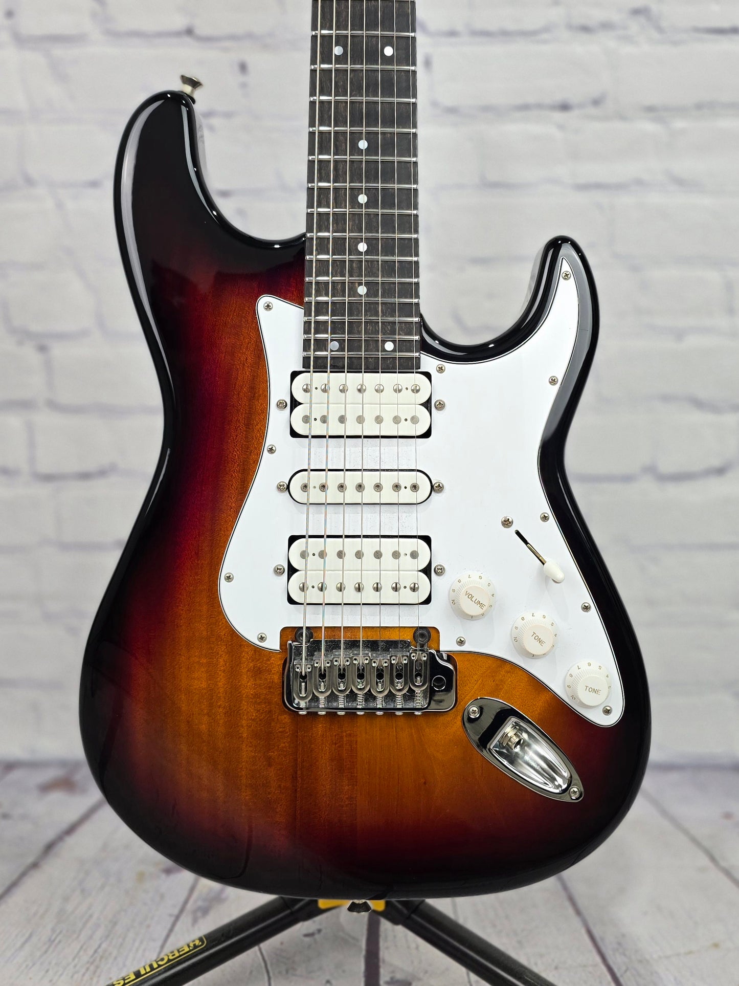 USED Kiesel Delos 7 String HSH String Electric Guitar Sunburst