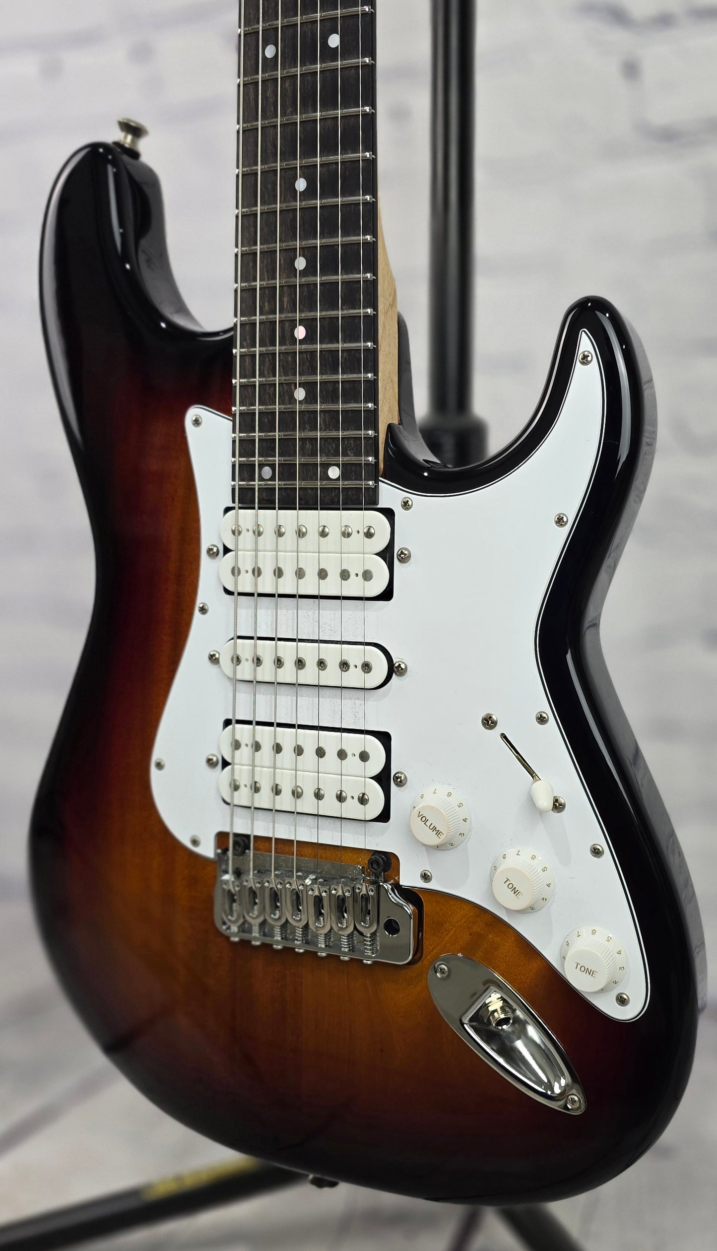 USED Kiesel Delos 7 String HSH String Electric Guitar Sunburst