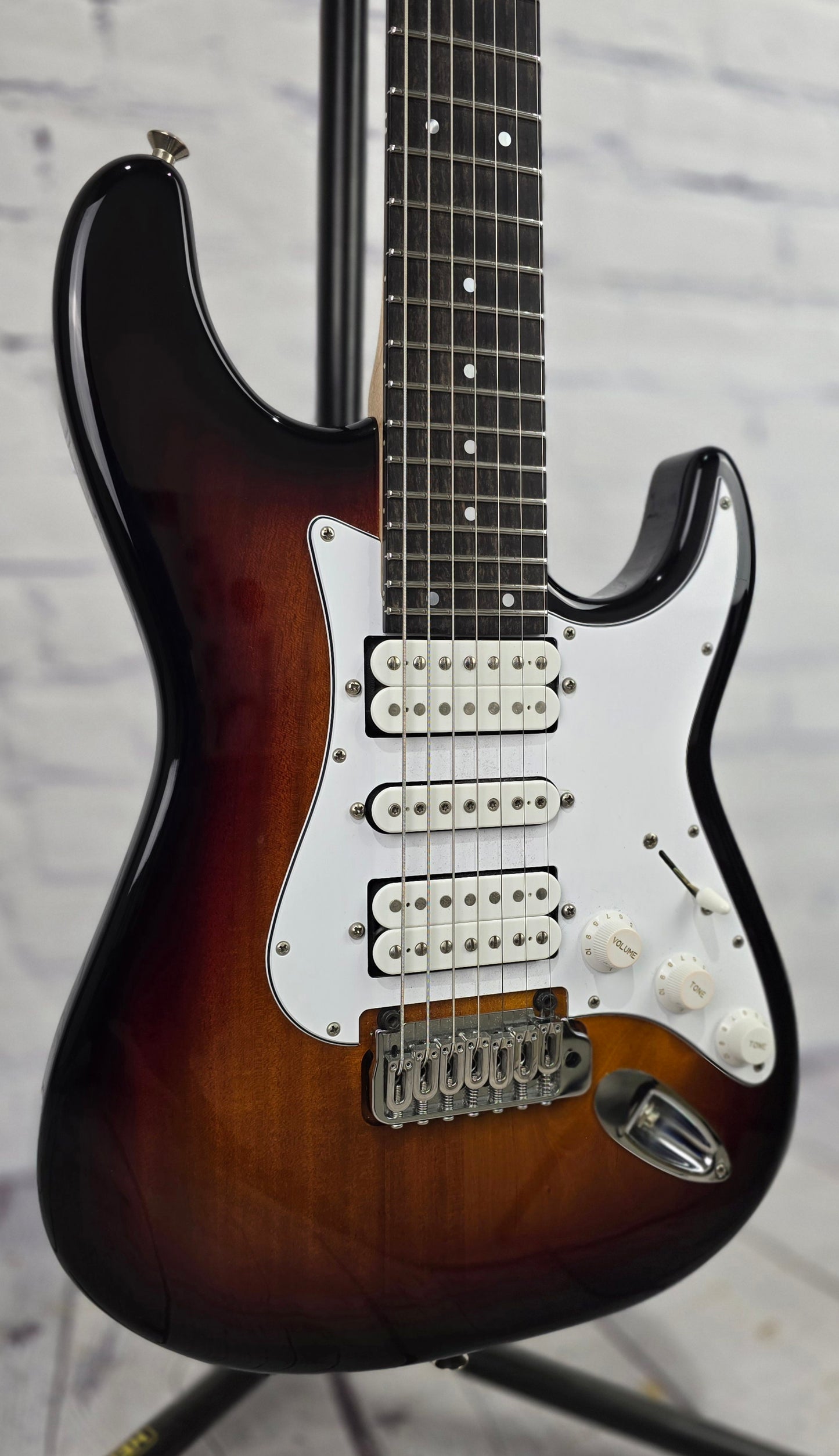 USED Kiesel Delos 7 String HSH String Electric Guitar Sunburst