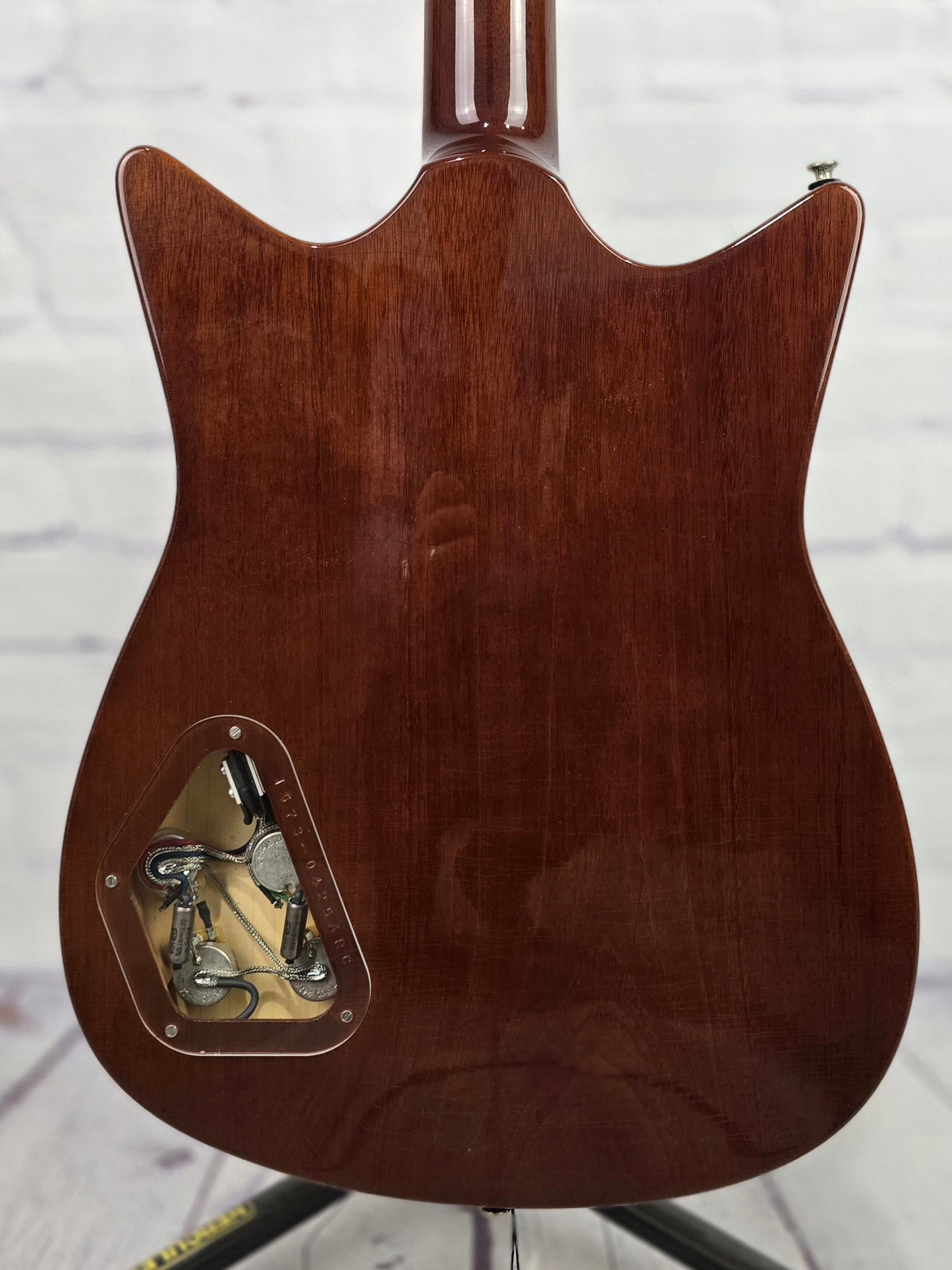 Frank Brothers Arcade One 6 String Electric Guitar Nicotine White w/Tortoise Purfling