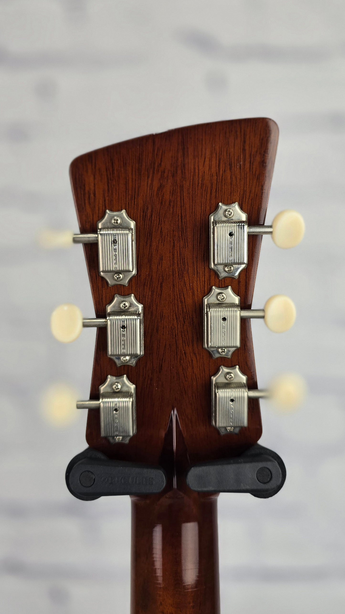Frank Brothers Arcade One 6 String Electric Guitar Nicotine White w/Tortoise Purfling