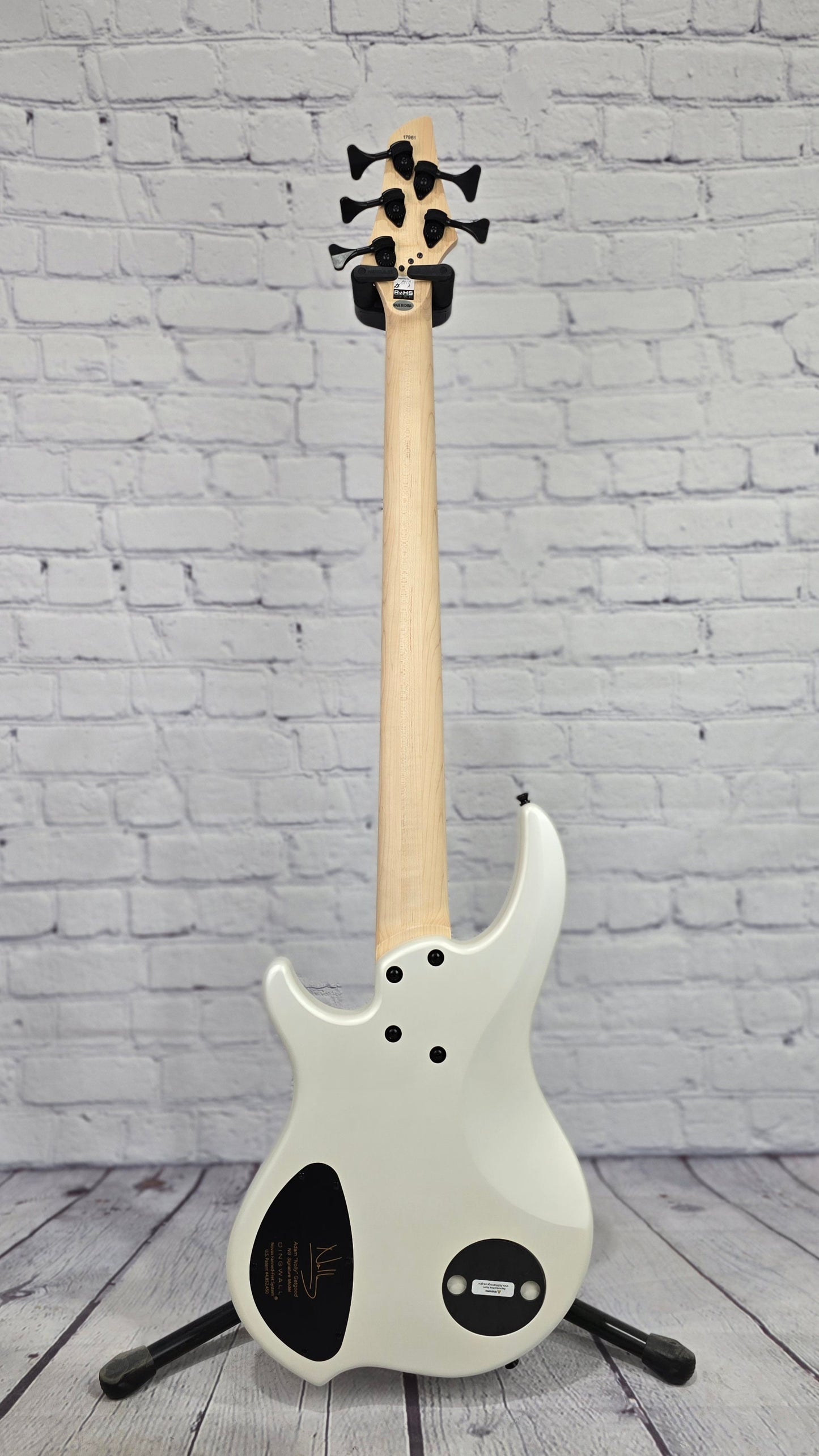 Dingwall NG3 Nolly 5 String Nolly Bass Guitar Ducati White