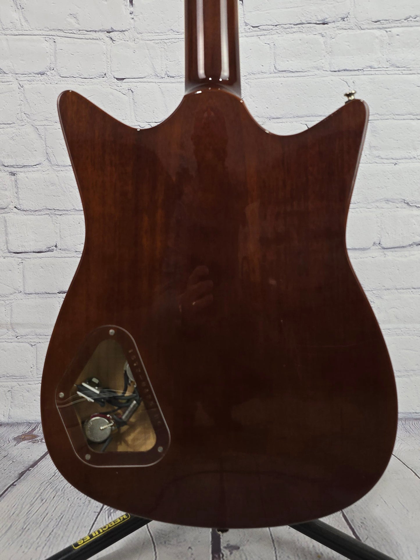 Frank Brothers Arcade One 6 String Electric Guitar Flame Maple Tobacco Sunburst