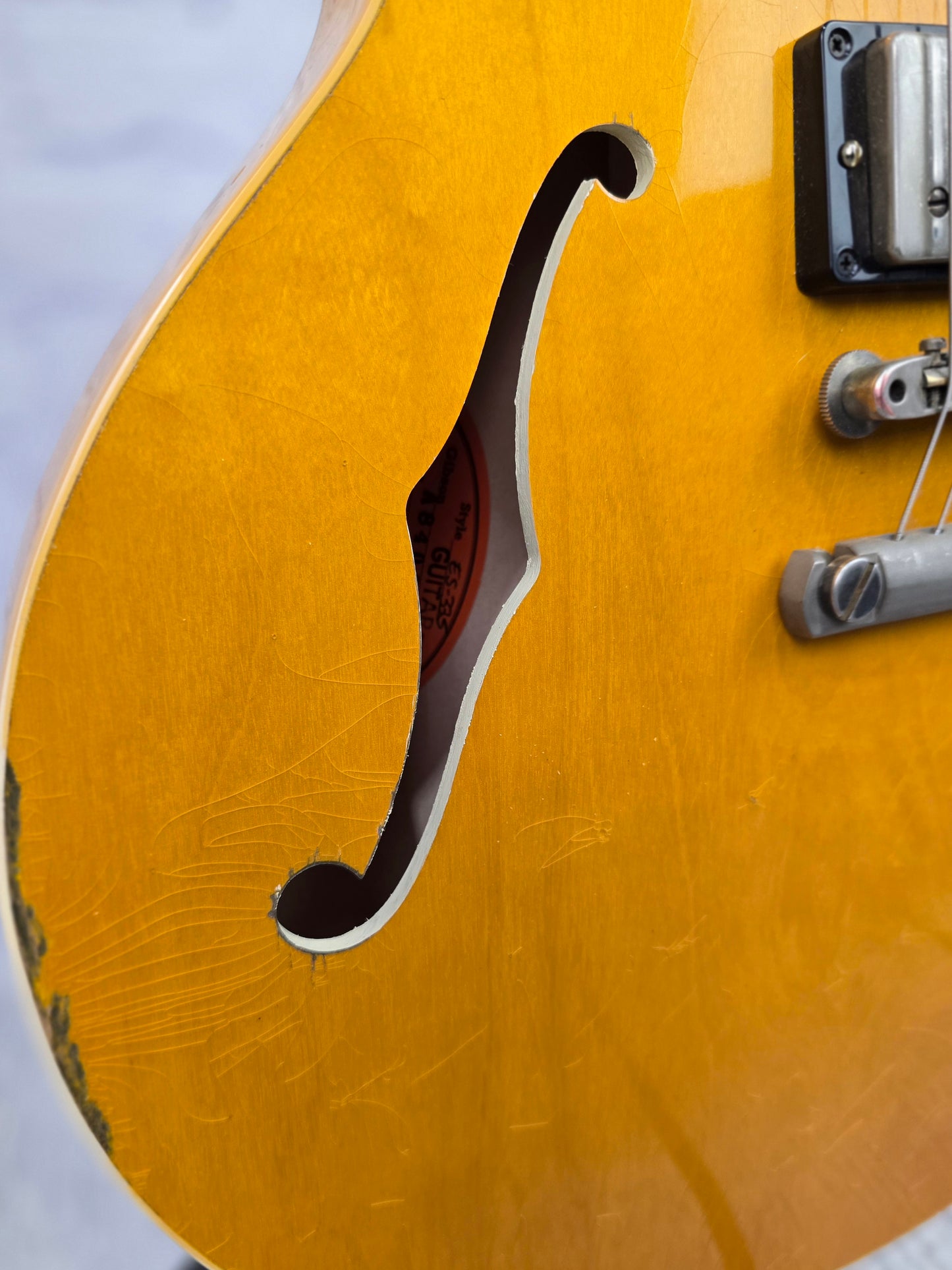 USED Gibson Custom Shop ES-335 1958 Reissue Murphy Lab Heavy Aged Electric Guitar Dirty Blonde