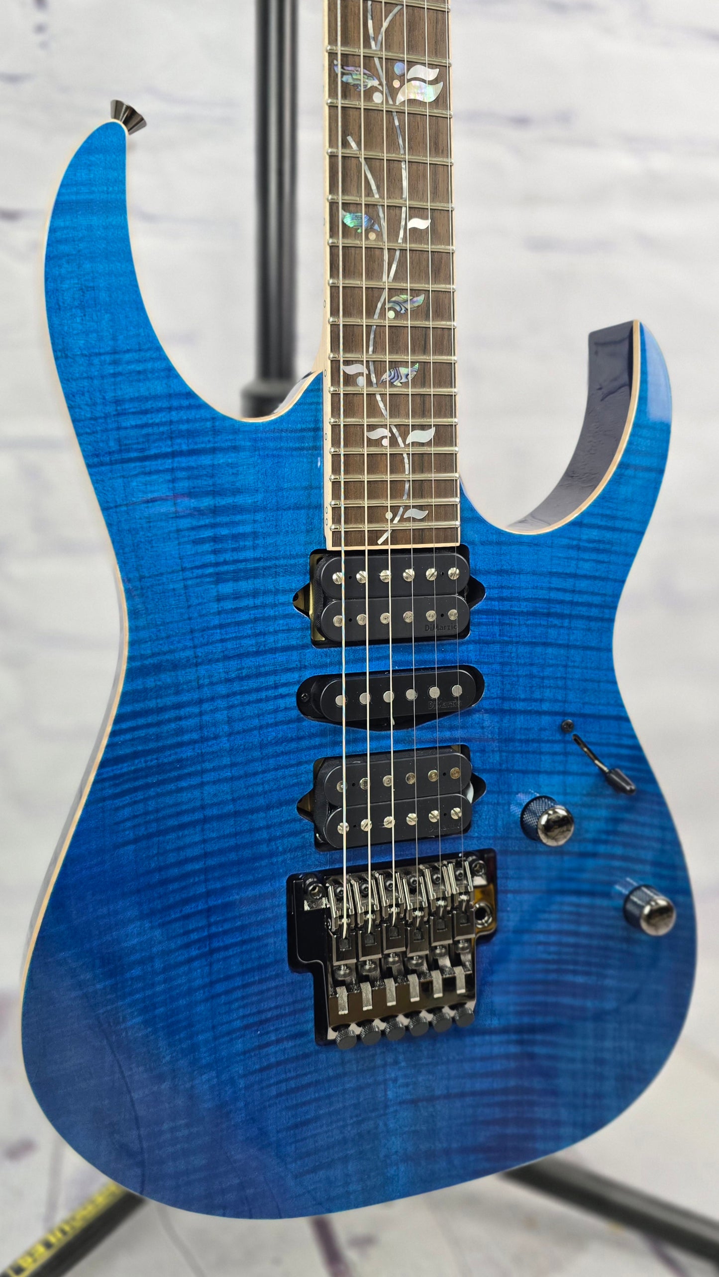 Ibanez J Custom RG8570 RBS 6 String HSH Electric Guitar Royal Blue Sapphire