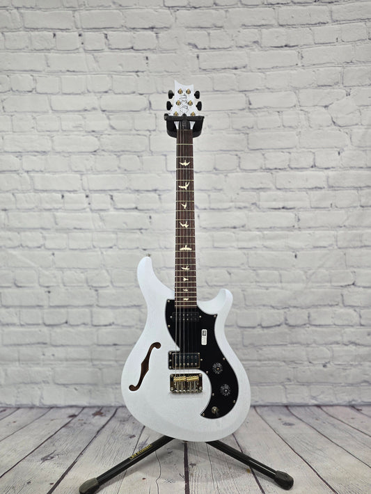 Paul Reed Smith PRS S2 Vela Semi-Hollow Satin Electric Guitar Pearl White