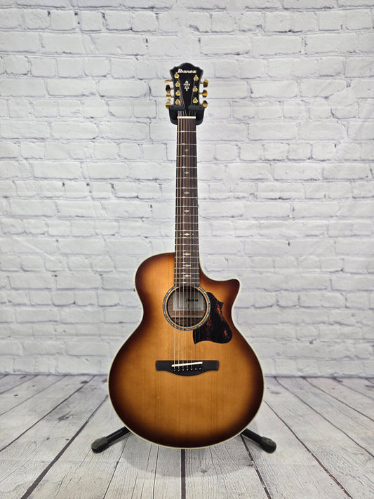 Ibanez AE3007FMH AE 7 String Acoustic Guitar Tobacco Edge Burst High Gloss
