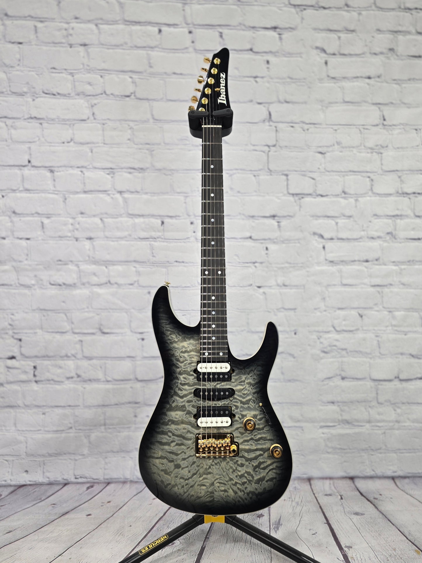 Ibanez Premium AZ47P1QM BIB 6 String Electric Guitar Black Ice Burst