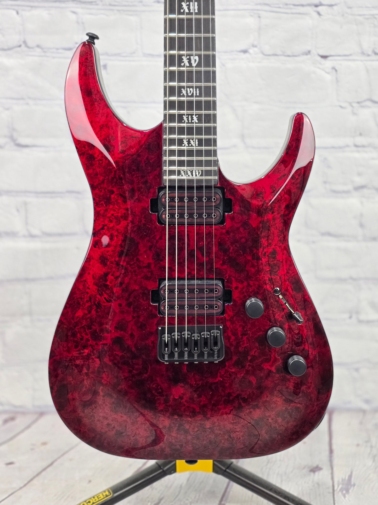 Schecter C-1 Apocalypse 6 String Electric Guitar Red Reign