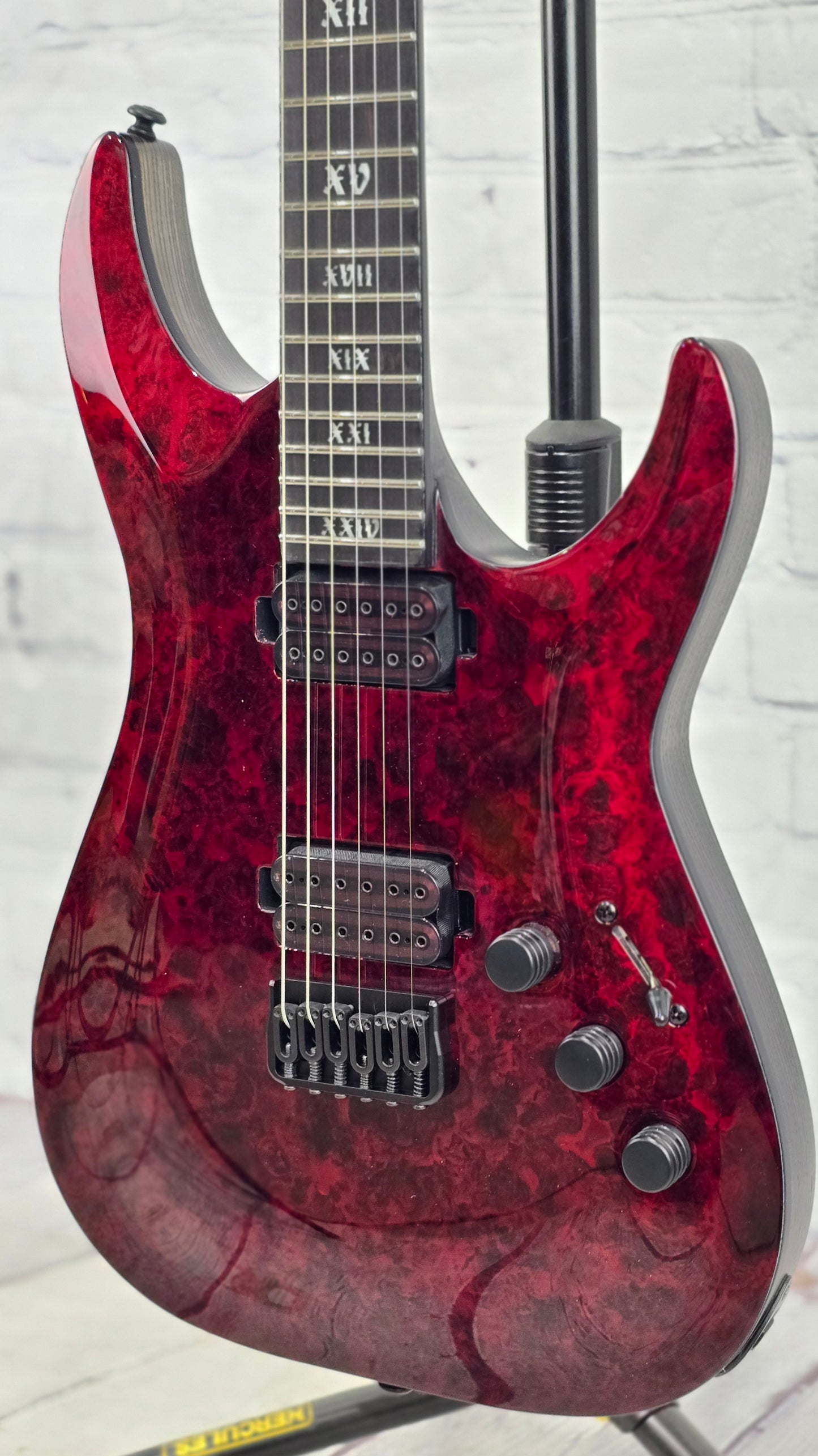 Schecter C-1 Apocalypse 6 String Electric Guitar Red Reign