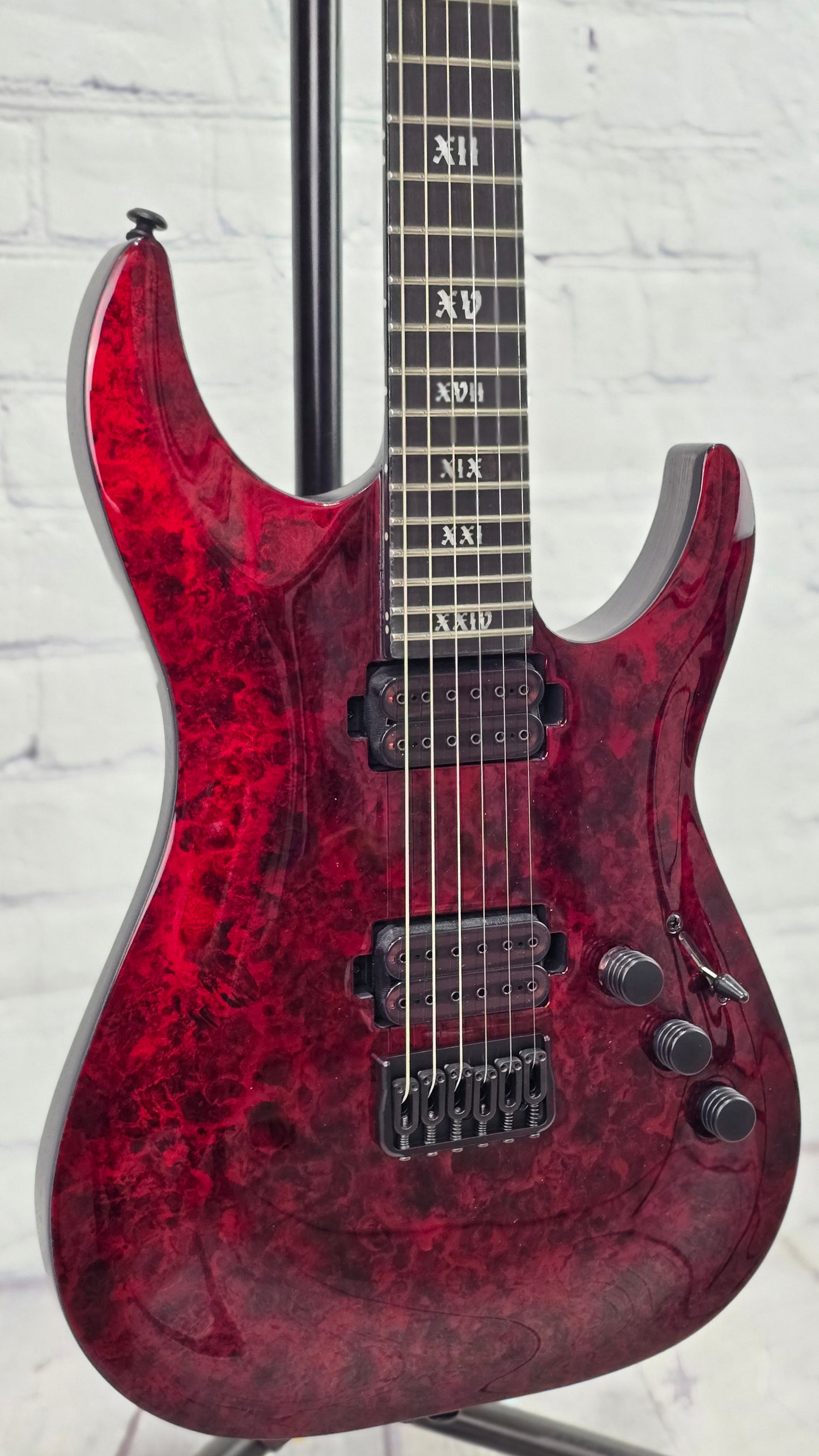 Schecter C-1 Apocalypse 6 String Electric Guitar Red Reign