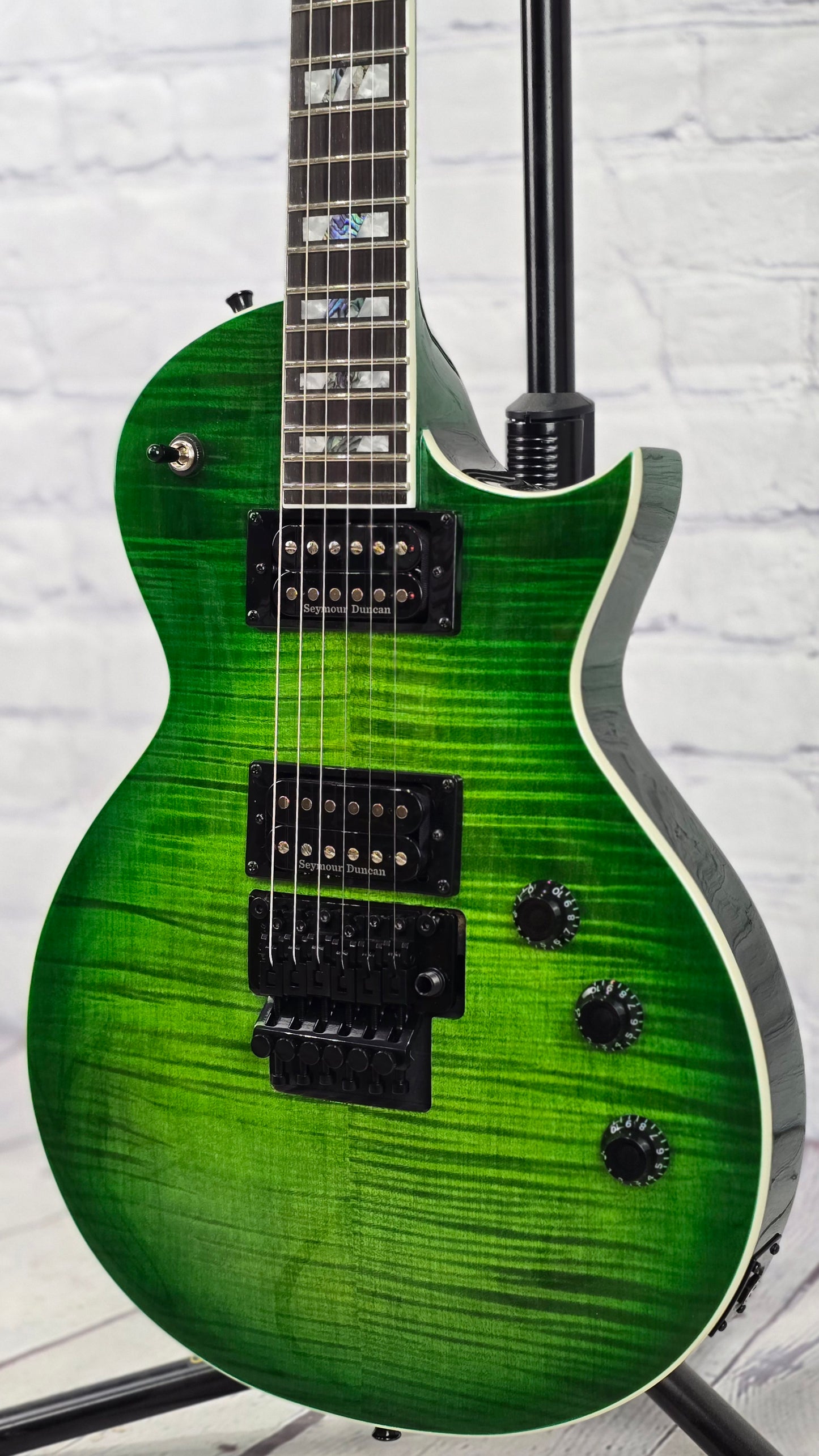 ESP LTD AS-1 Alex Skolnik 6 String Floyd Rose Electric Guitar Lime Burst