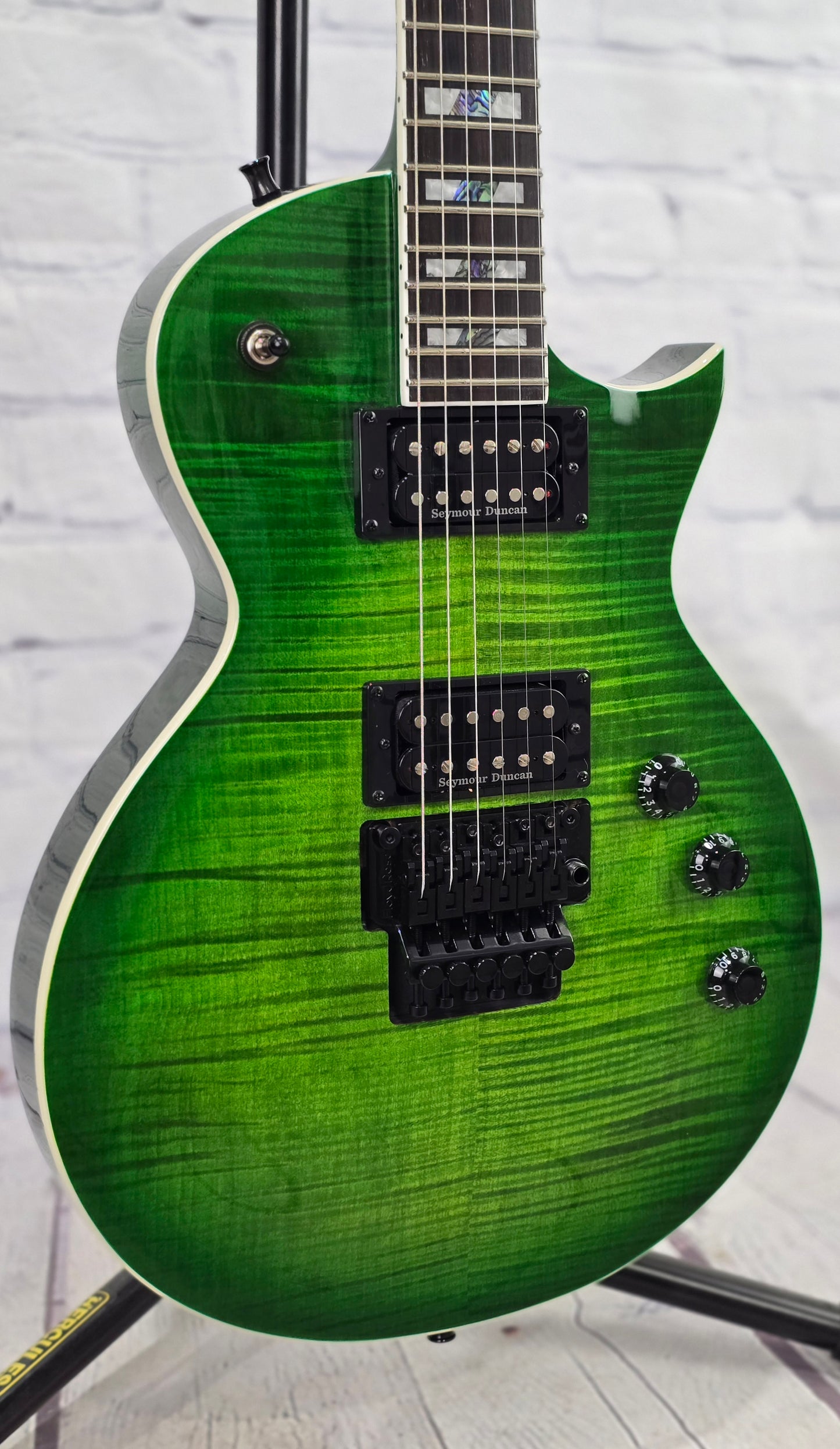 ESP LTD AS-1 Alex Skolnik 6 String Floyd Rose Electric Guitar Lime Burst