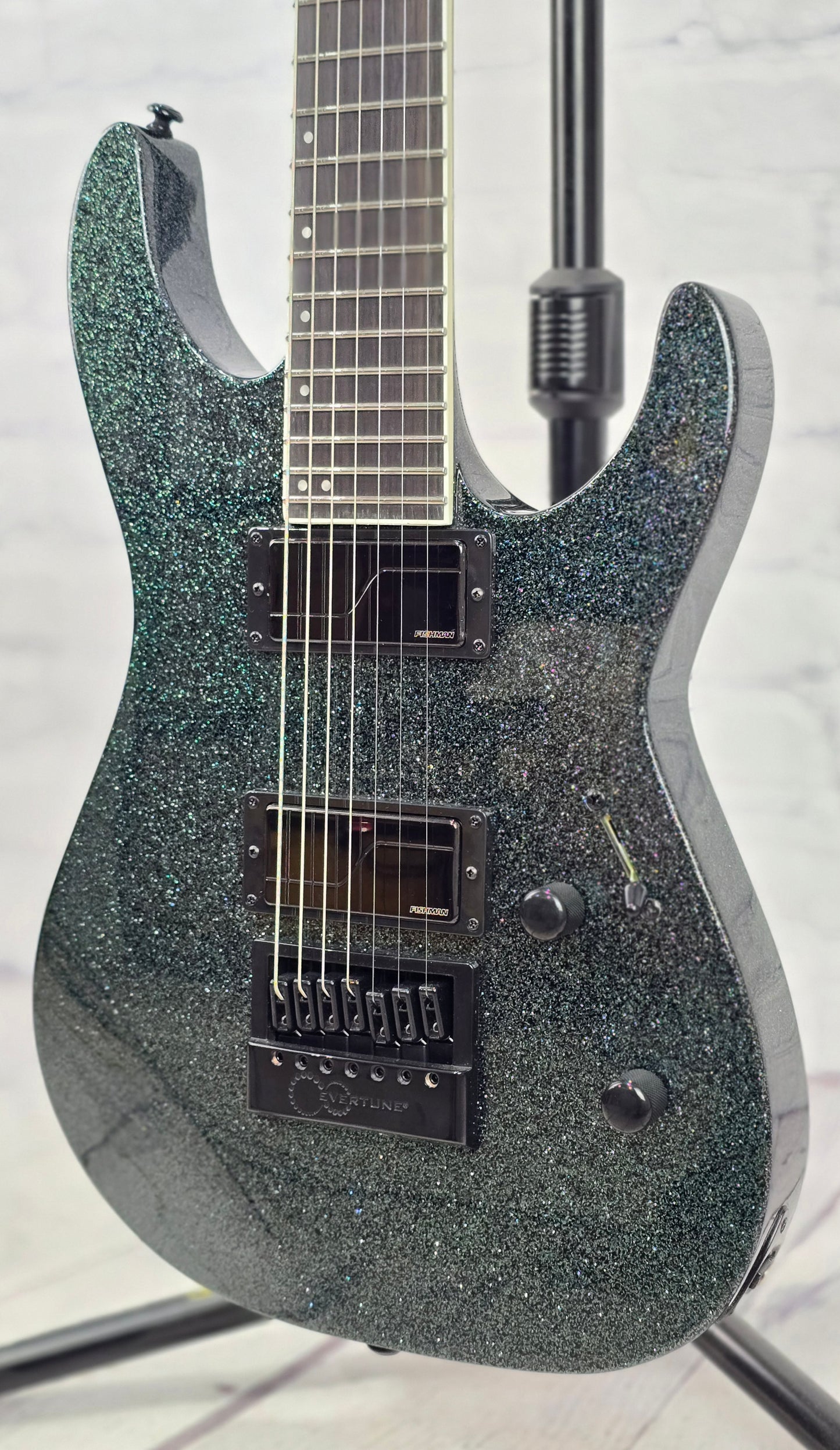 ESP LTD M-1007B ET 7 String Baritone Guitar Granite Sparkle