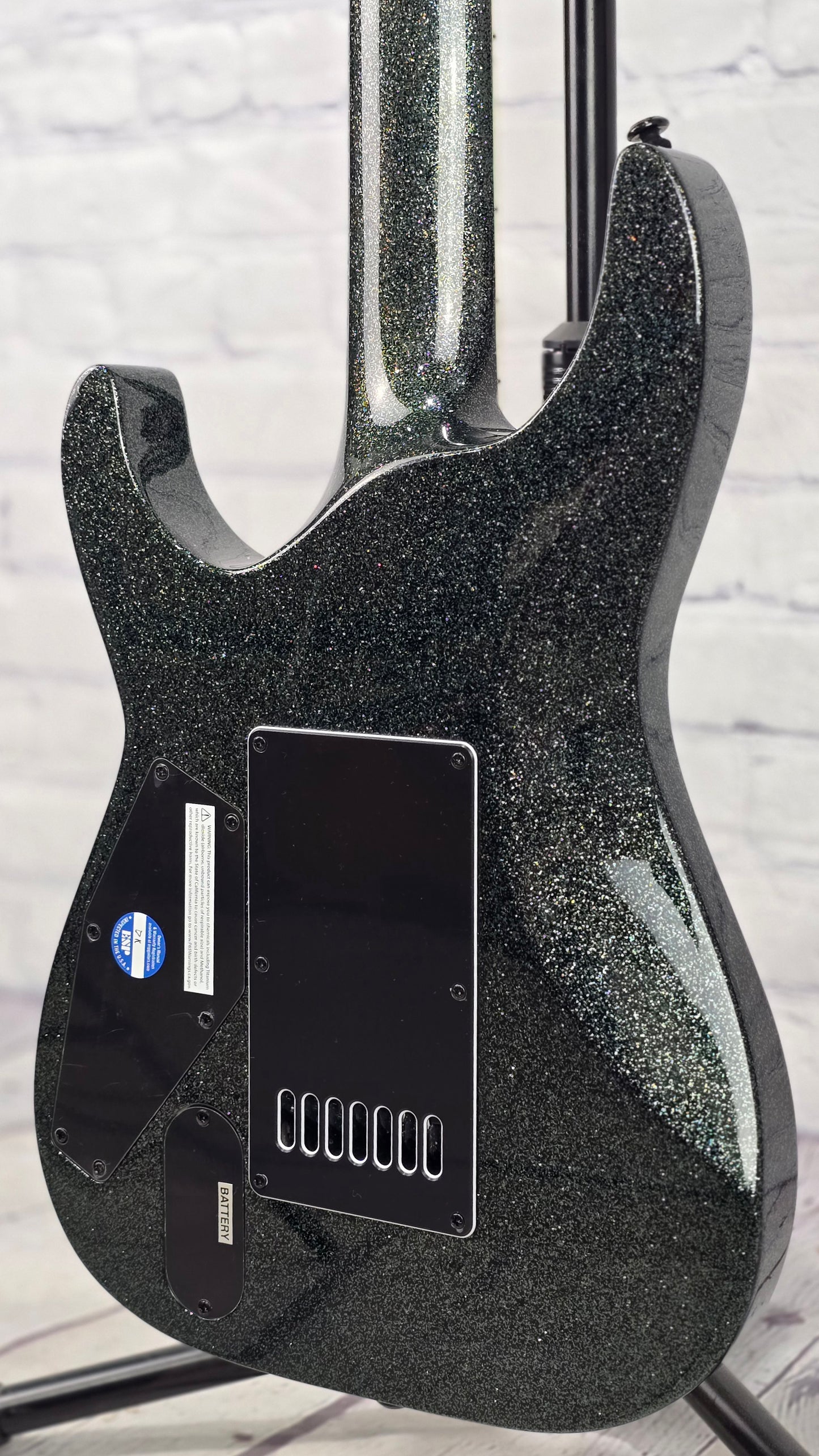 ESP LTD M-1007B ET 7 String Baritone Guitar Granite Sparkle