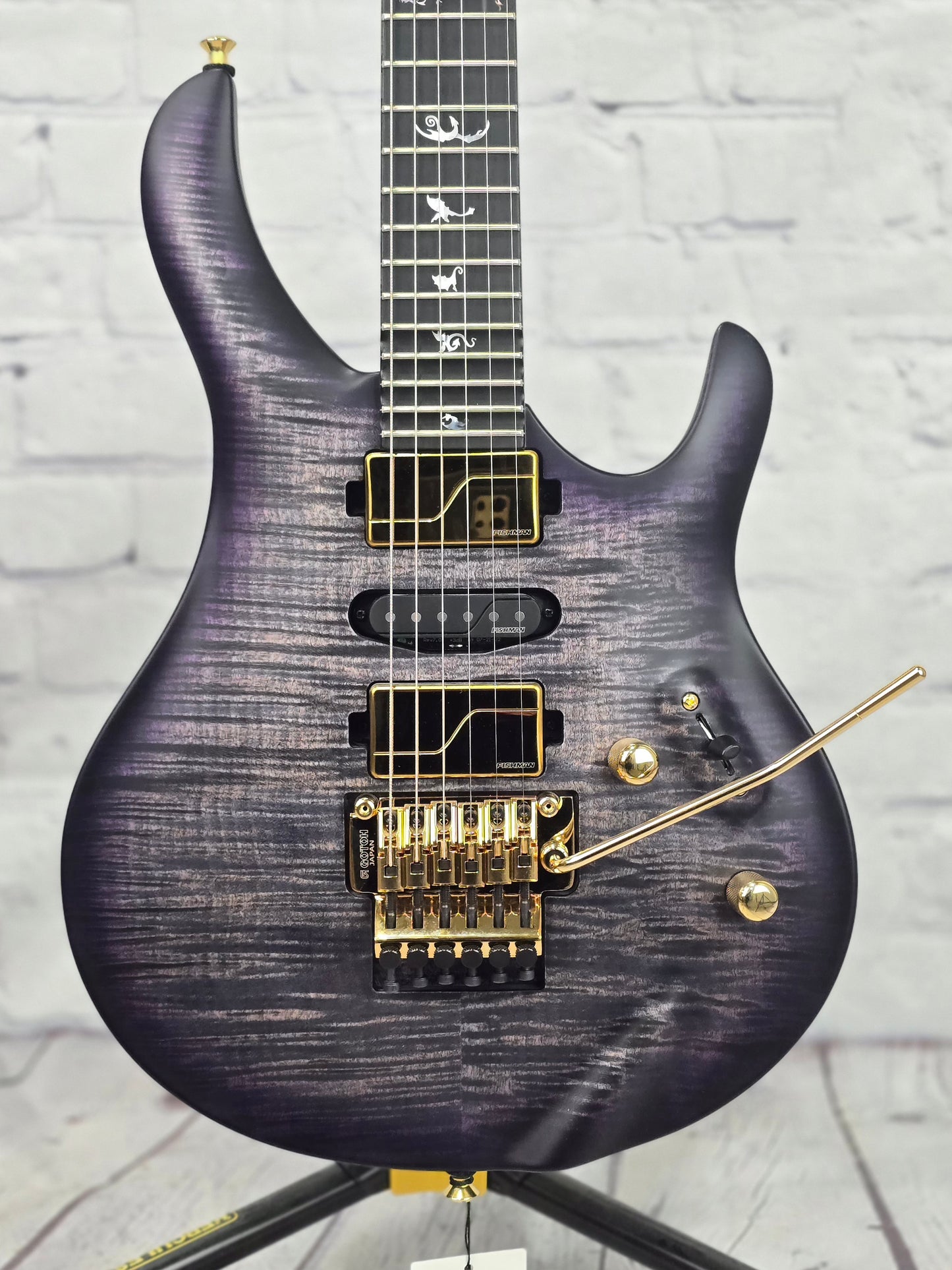 Paul Reed Smith PRS Guitars Chleo Limited Edition Herman Li 6 String Electric Guitar Charcoal Purple Wraparound Burst