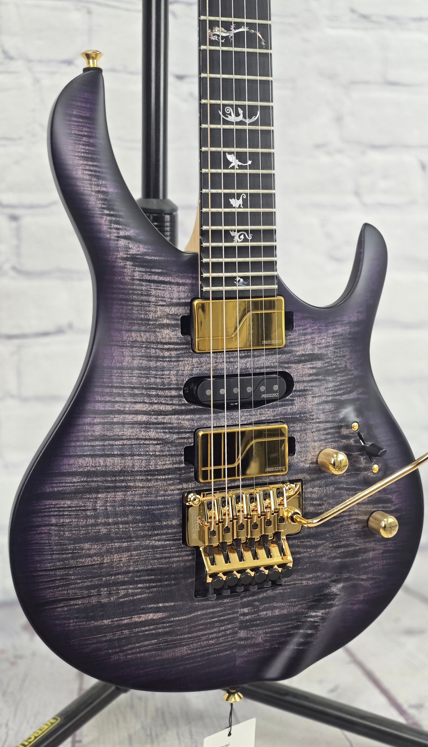Paul Reed Smith PRS Guitars Chleo Limited Edition Herman Li 6 String Electric Guitar Charcoal Purple Wraparound Burst
