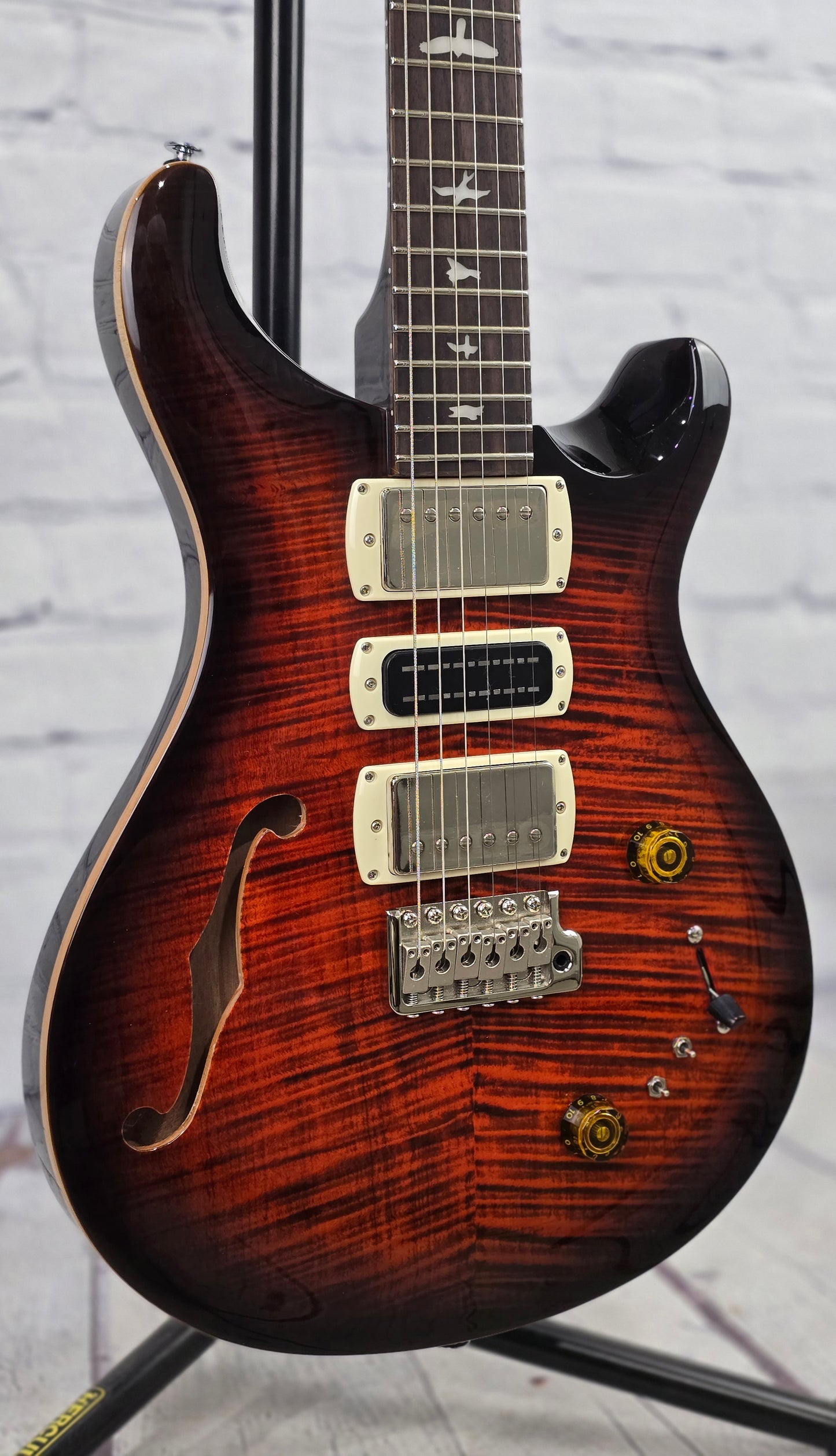 Paul Reed Smith PRS Guitars SE Special Semi-Hollow 6 String Electric Guitar Orange Tiger Smokeburst