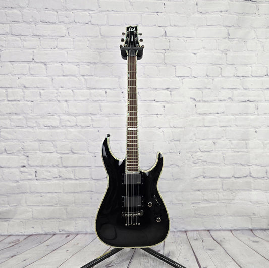 USED ESP LTD Horizon H-1001 6 String Electric Guitar Gloss Black