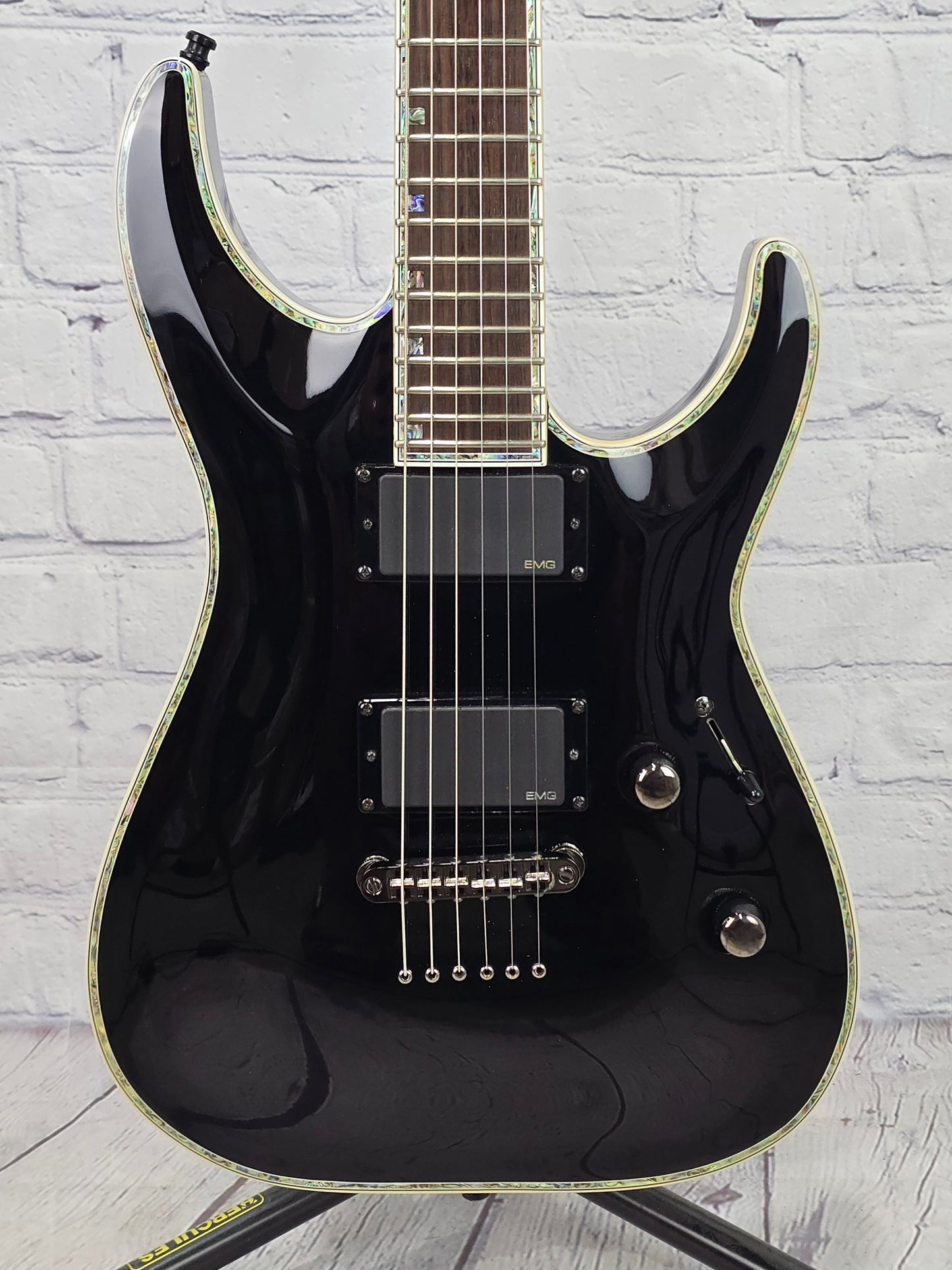 USED ESP LTD Horizon H-1001 6 String Electric Guitar Gloss Black