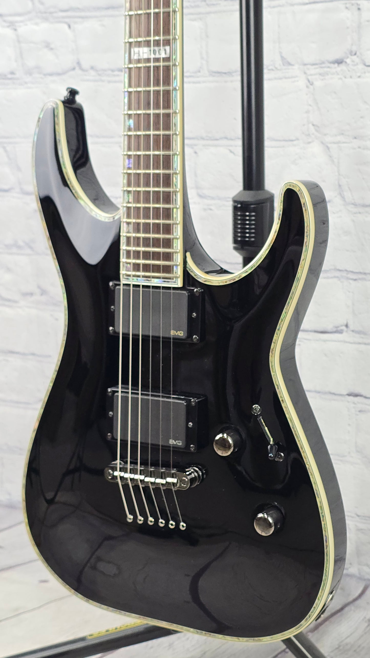 USED ESP LTD Horizon H-1001 6 String Electric Guitar Gloss Black