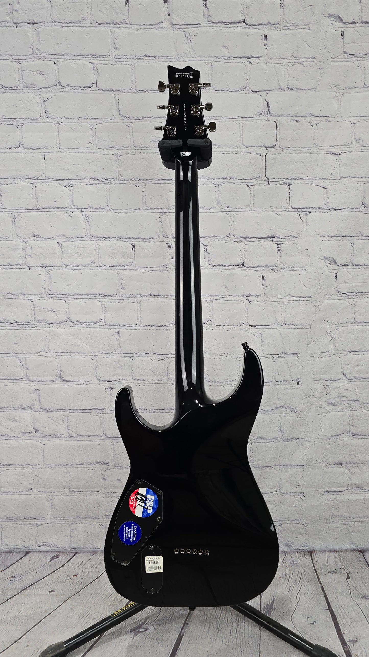 USED ESP LTD Horizon H-1001 6 String Electric Guitar Gloss Black