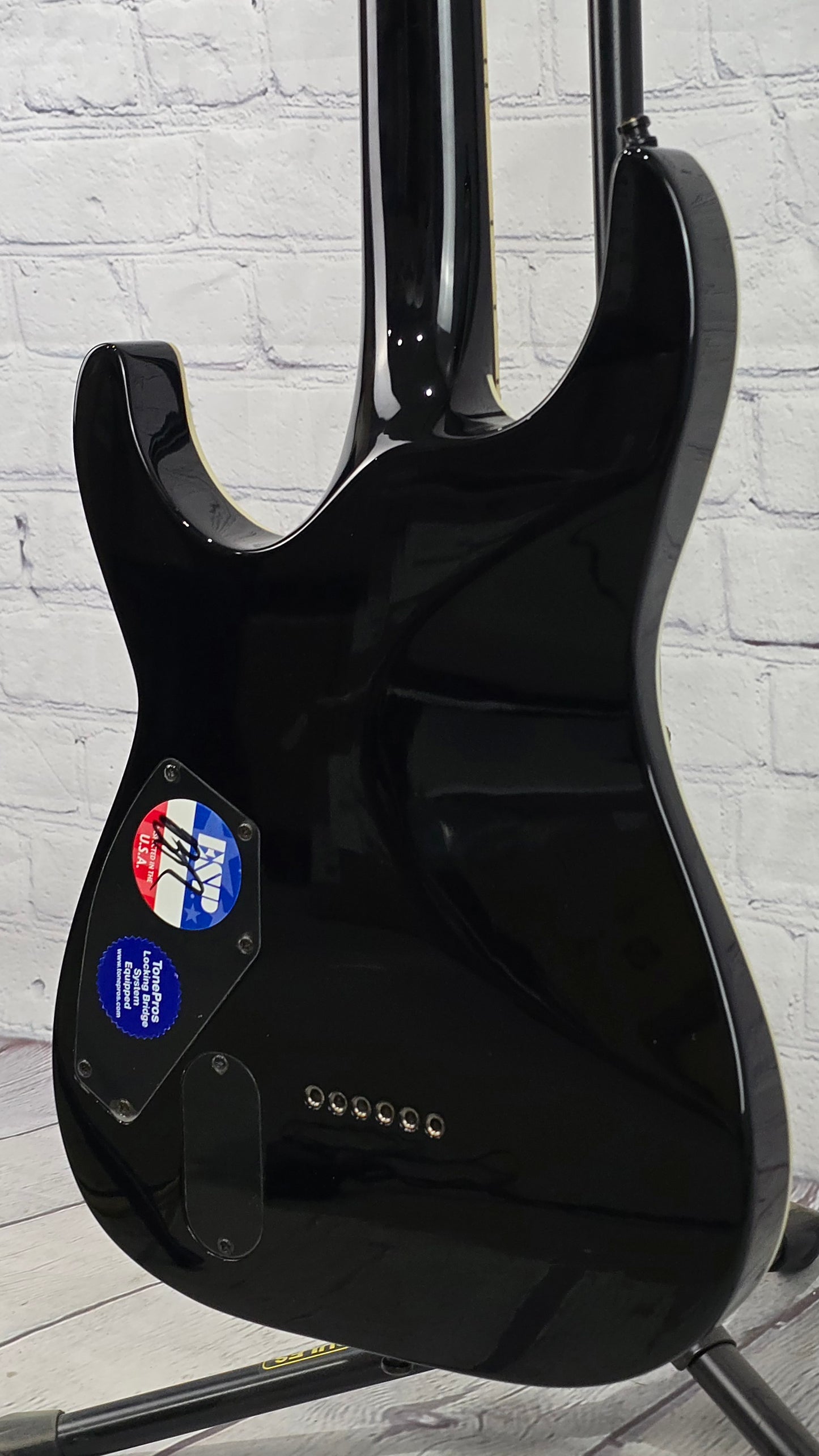 USED ESP LTD Horizon H-1001 6 String Electric Guitar Gloss Black