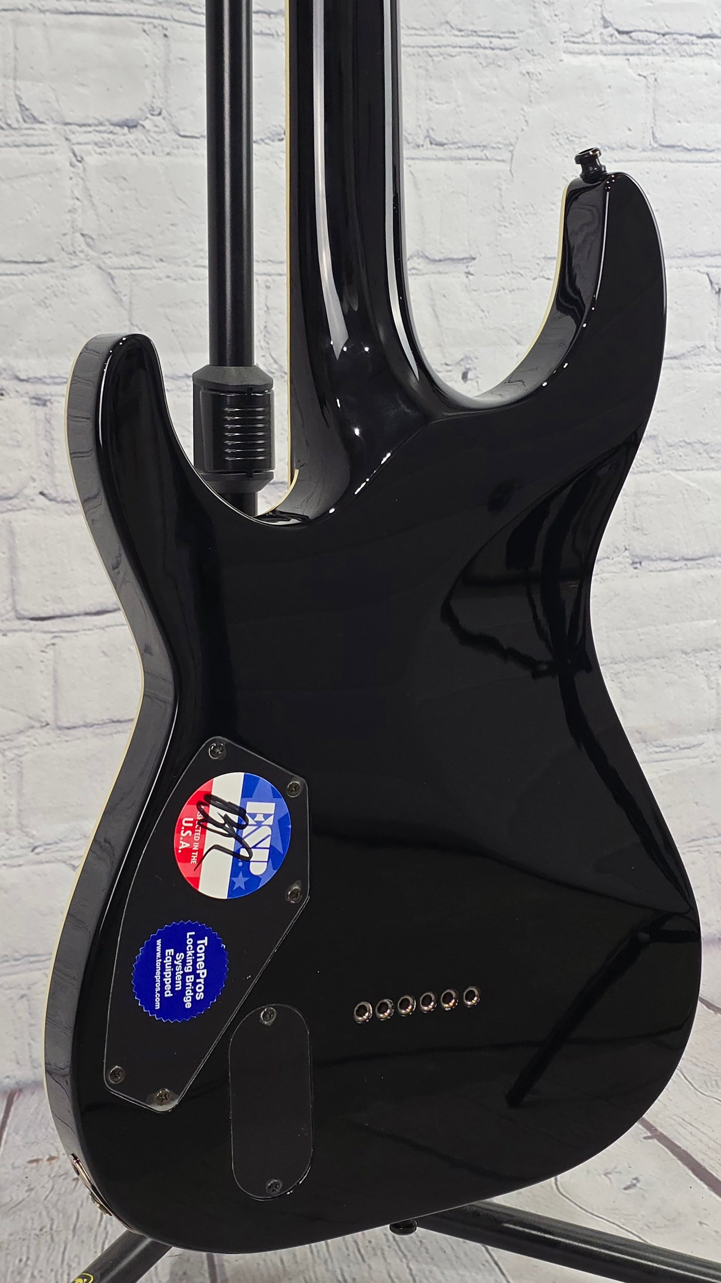 USED ESP LTD Horizon H-1001 6 String Electric Guitar Gloss Black