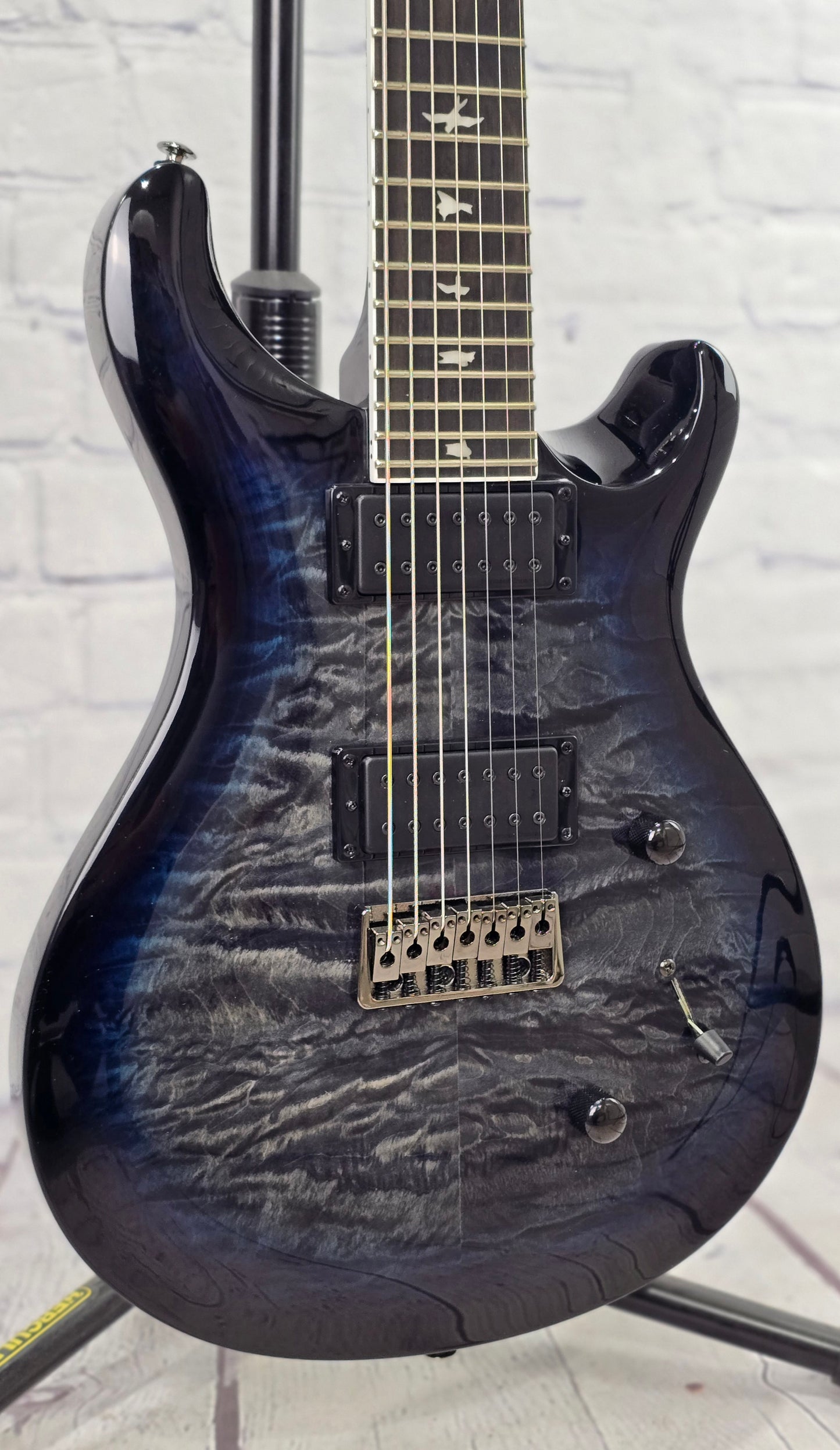 Paul Reed Smith PRS SE Mark Holcomb SVN 7 String Electric Guitar Holcomb Blue Burst
