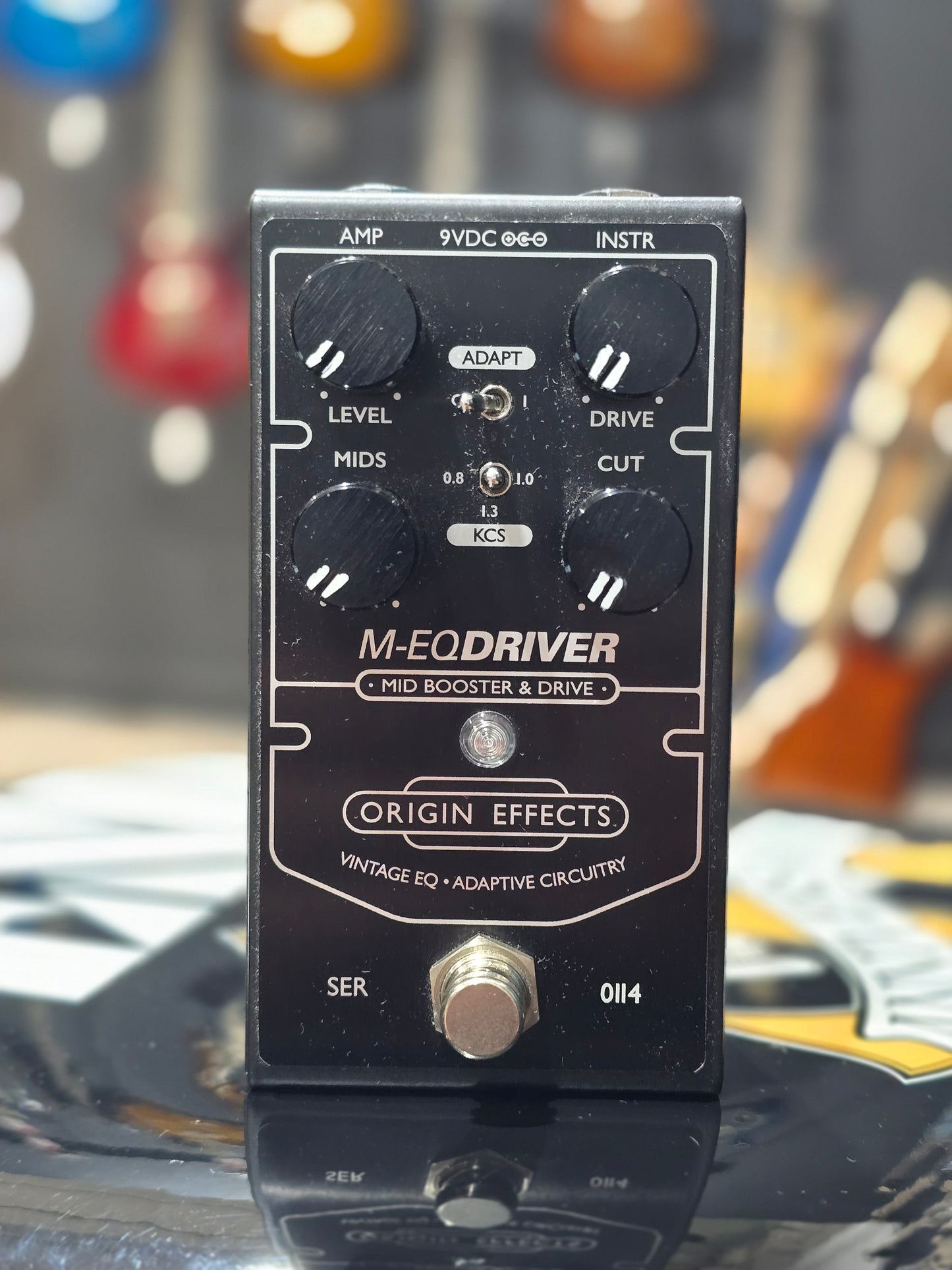 USED Origin Effects M-EQ Driver Mid-Boost & Drive Pedal Black Edition