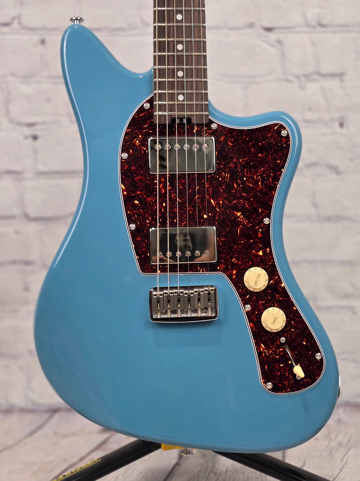 Cream T Guitars Crossfire Standard Electric Guitar GUITAR-X Pickup Swapping Etna Blue