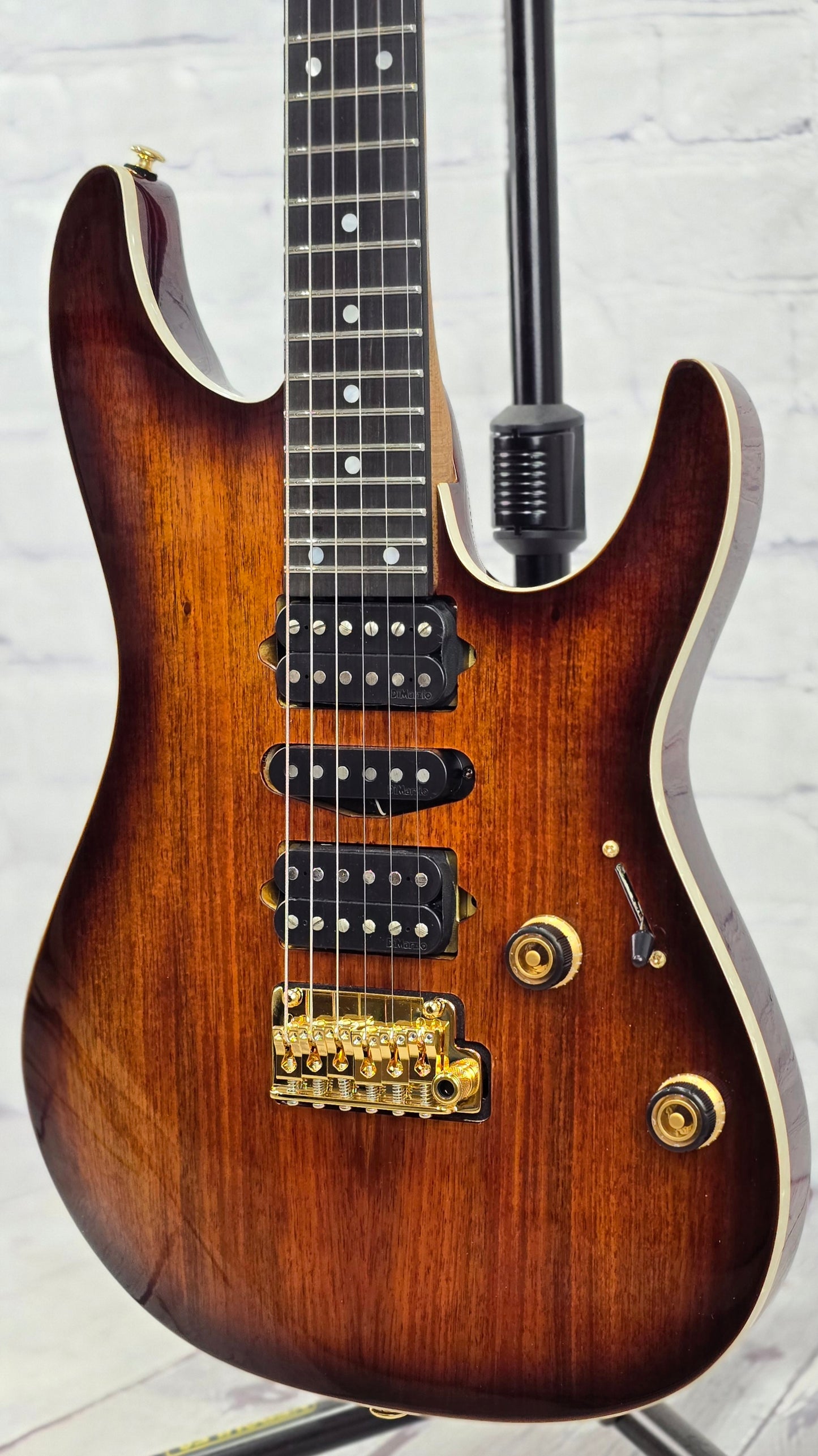 Ibanez Premium AZ47P2K DEB 6 String Electric Guitar Koa Dragon's Eye Burst