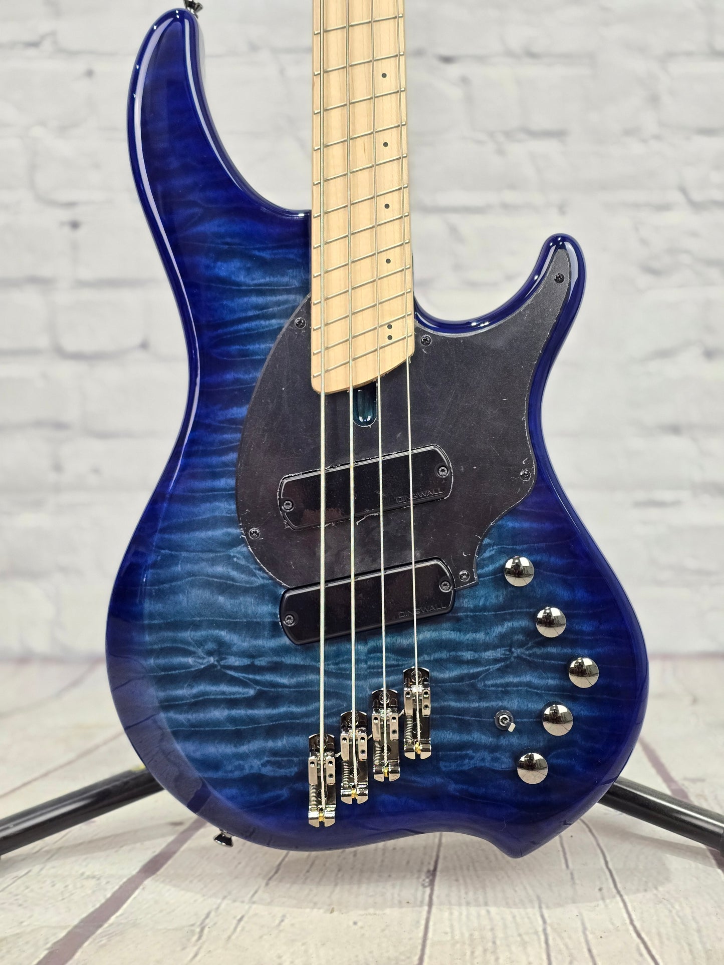 Dingwall Combustion C1 4 String Multiscale Bass Indigoburst Quilt