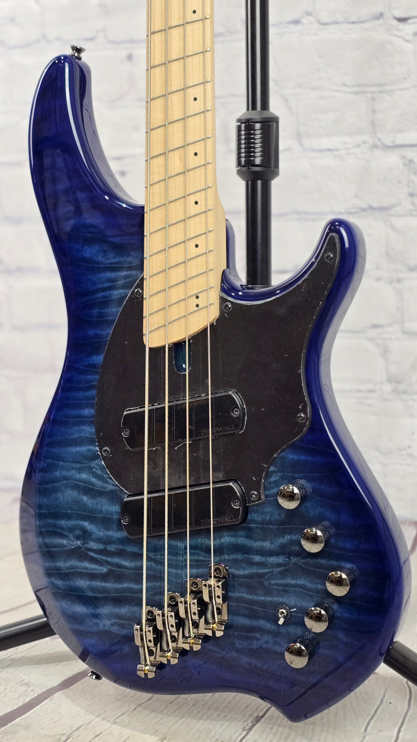 Dingwall Combustion C1 4 String Multiscale Bass Indigoburst Quilt