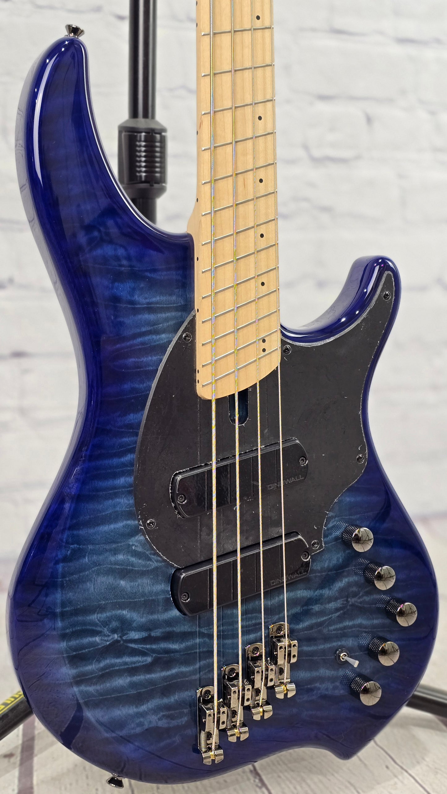 Dingwall Combustion C1 4 String Multiscale Bass Indigoburst Quilt