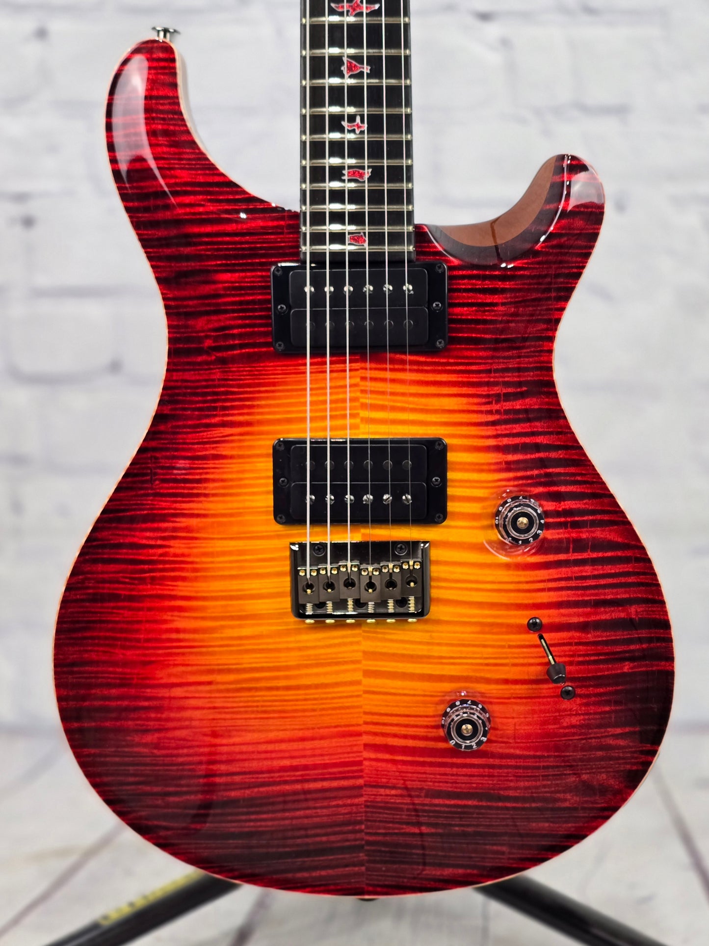 Paul Reed Smith PRS Guitars Private Stock #12054 Custom 24 Hardtail 6 String Electric Guitar Dragon's Breath Glow