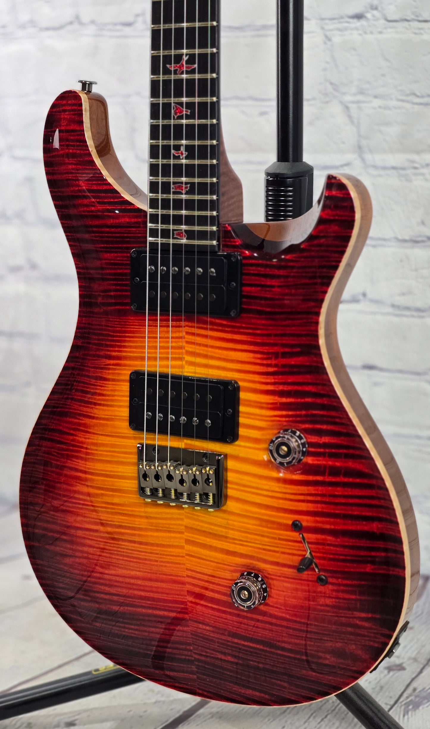 Paul Reed Smith PRS Guitars Private Stock #12054 Custom 24 Hardtail 6 String Electric Guitar Dragon's Breath Glow