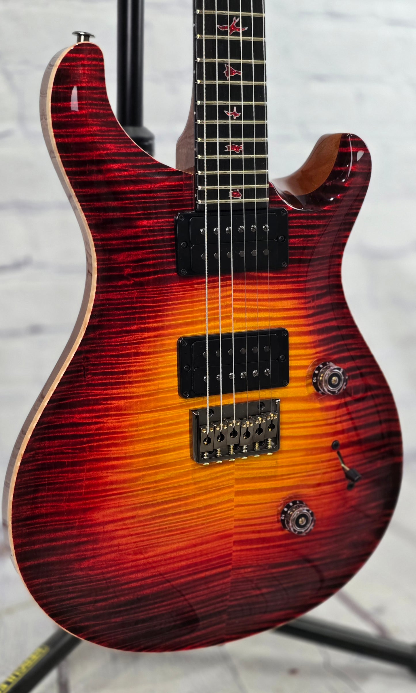 Paul Reed Smith PRS Guitars Private Stock #12054 Custom 24 Hardtail 6 String Electric Guitar Dragon's Breath Glow