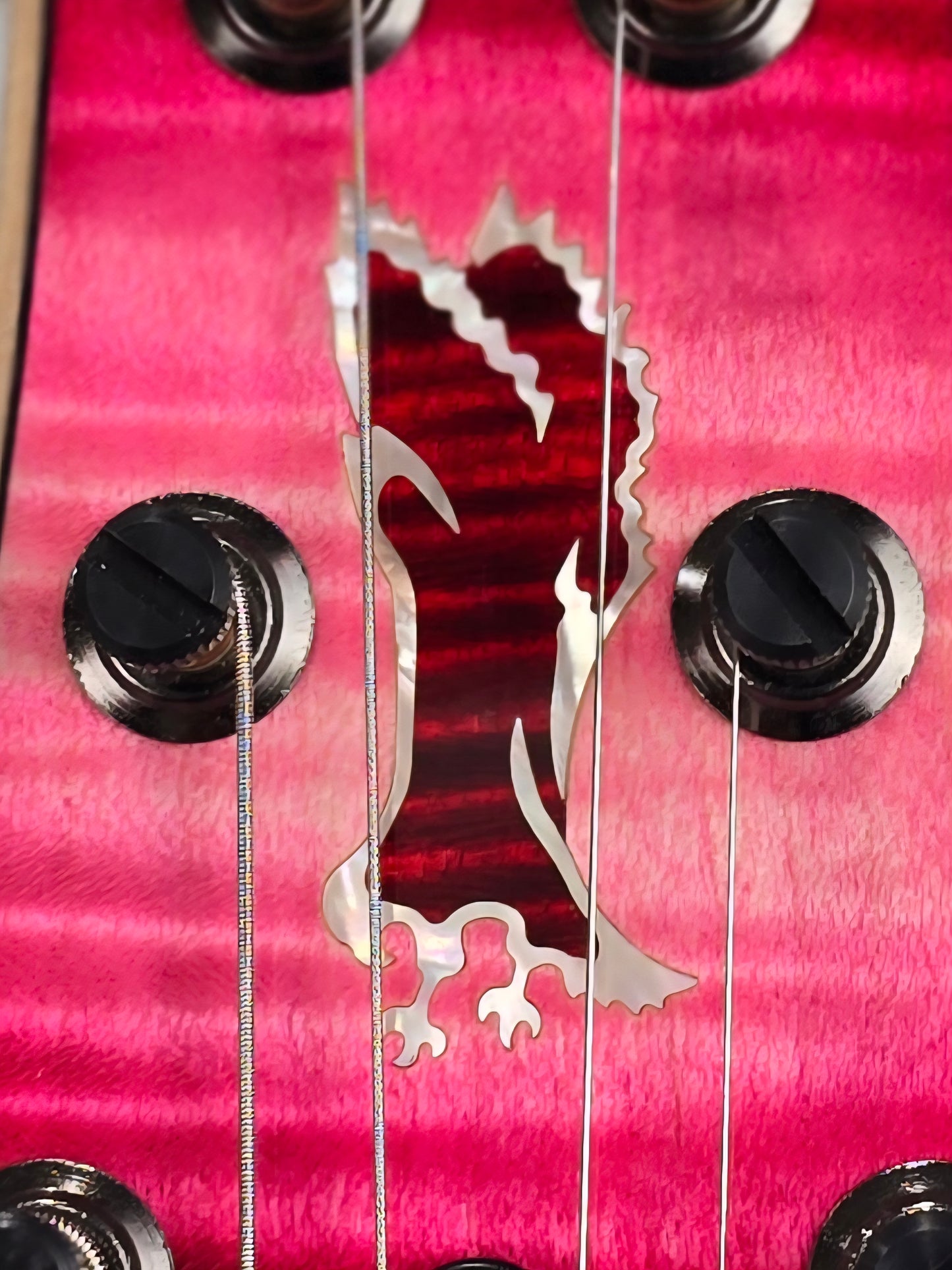 Paul Reed Smith PRS Guitars Private Stock #11409 Modern Eagle V 6 String Electric Guitar Blood Red Reverse Dragon's Breath