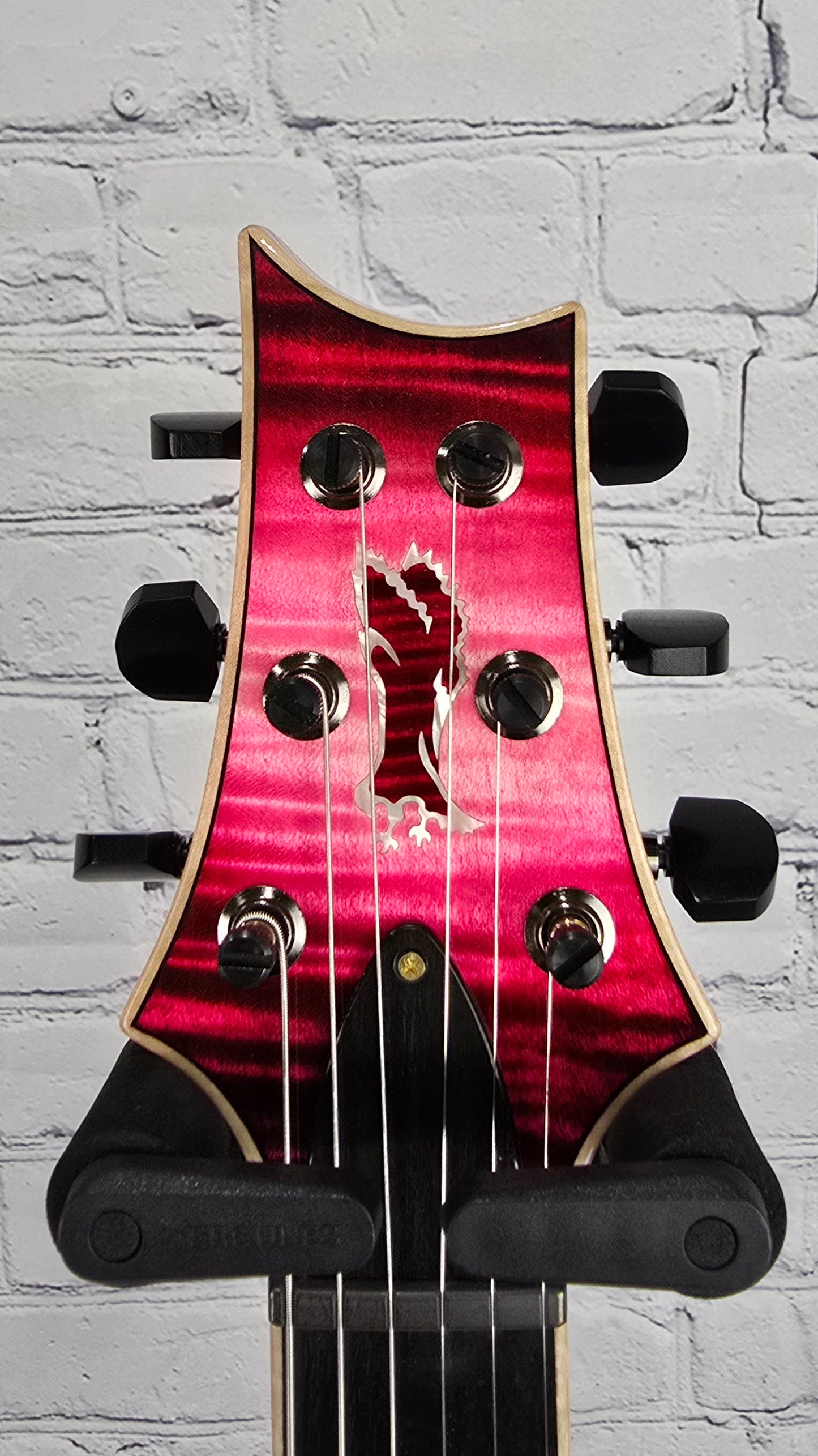 Paul Reed Smith PRS Guitars Private Stock #11409 Modern Eagle V 6 String Electric Guitar Blood Red Reverse Dragon's Breath
