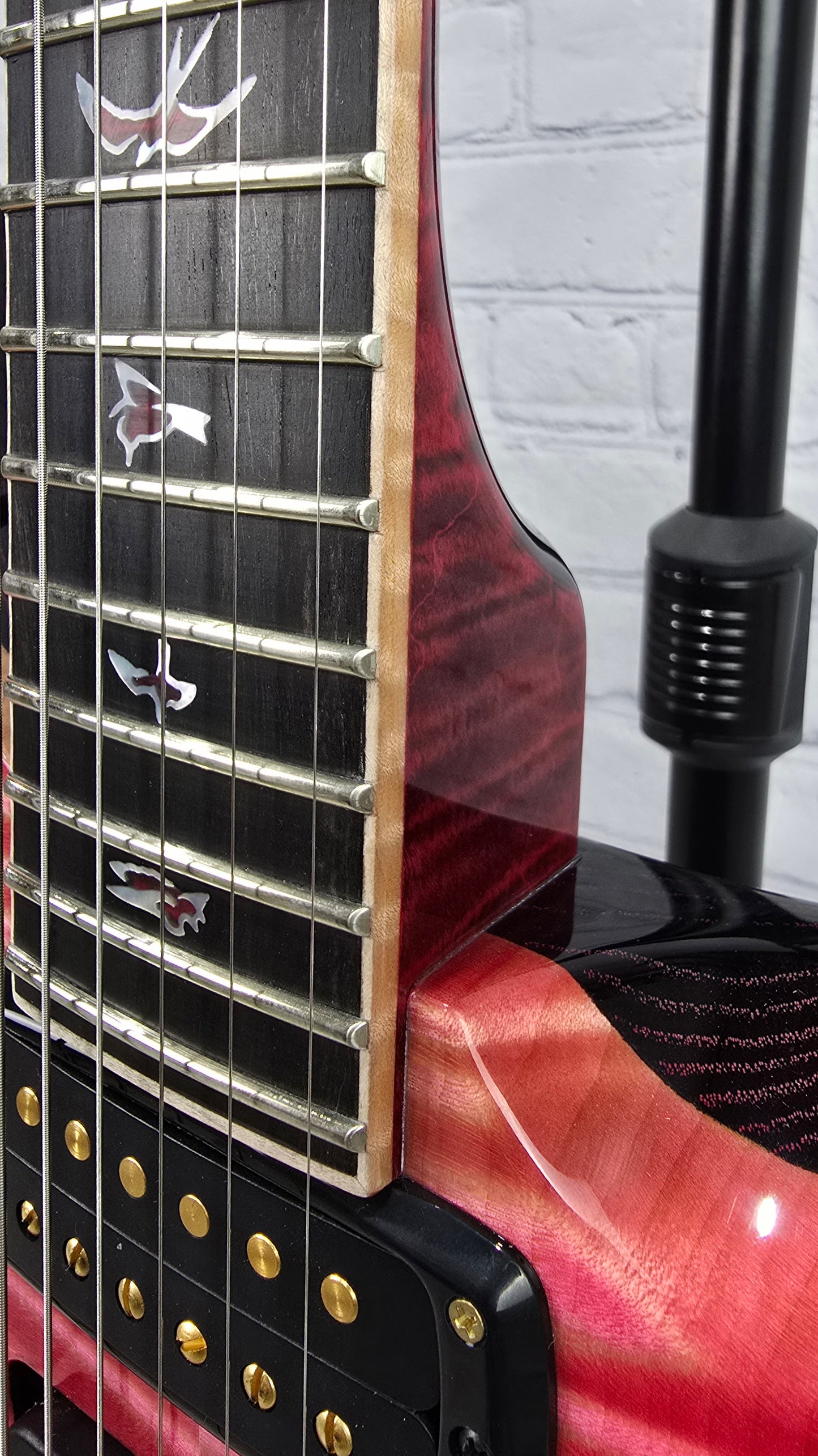 Paul Reed Smith PRS Guitars Private Stock #11409 Modern Eagle V 6 String Electric Guitar Blood Red Reverse Dragon's Breath