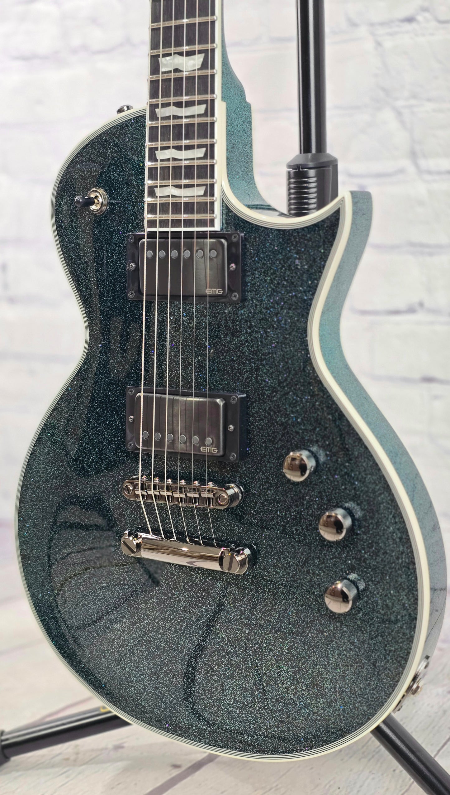 ESP E-II Eclipse DB 6 String Electric Guitar Granite Sparkle