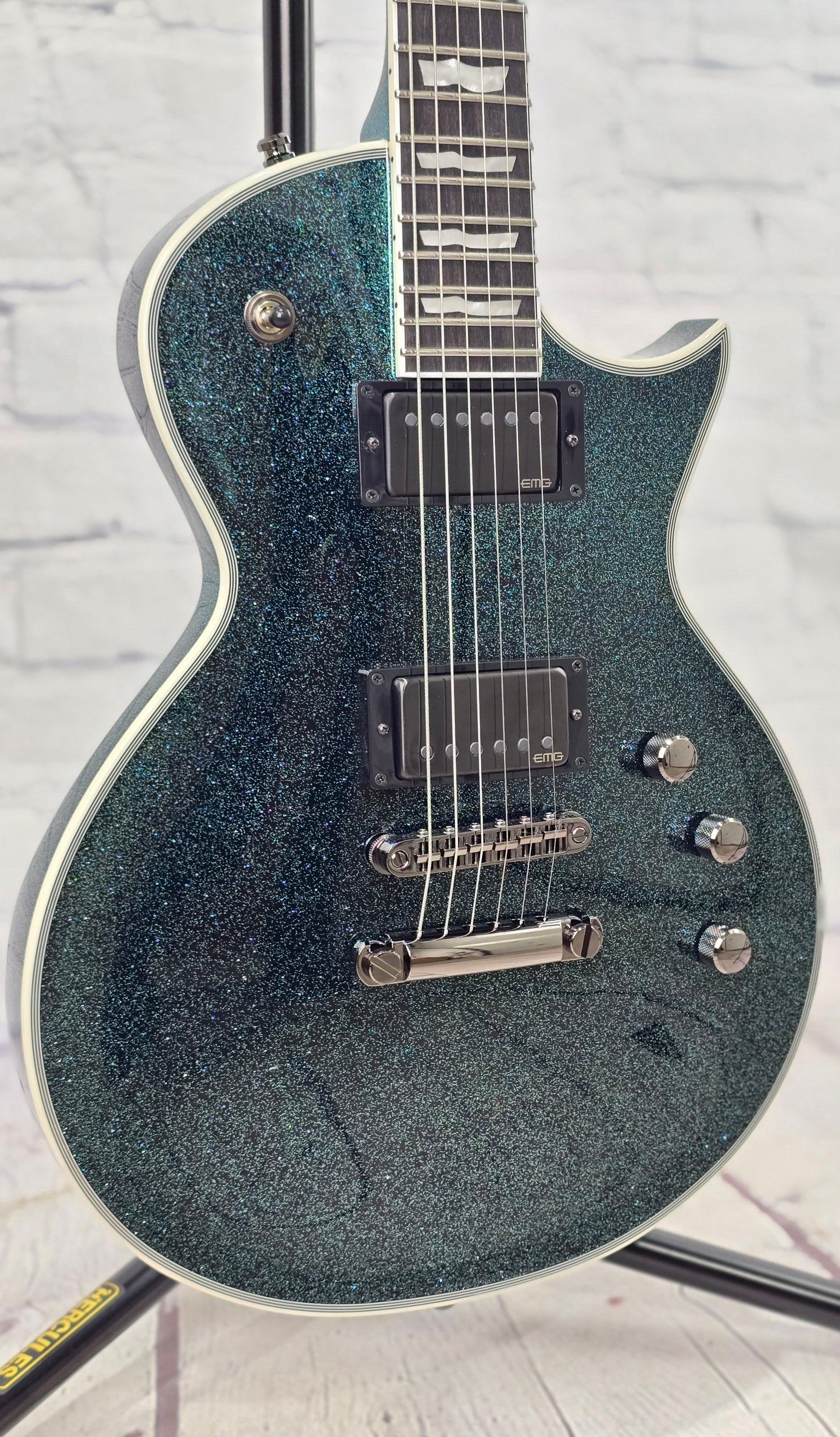 ESP E-II Eclipse DB 6 String Electric Guitar Granite Sparkle