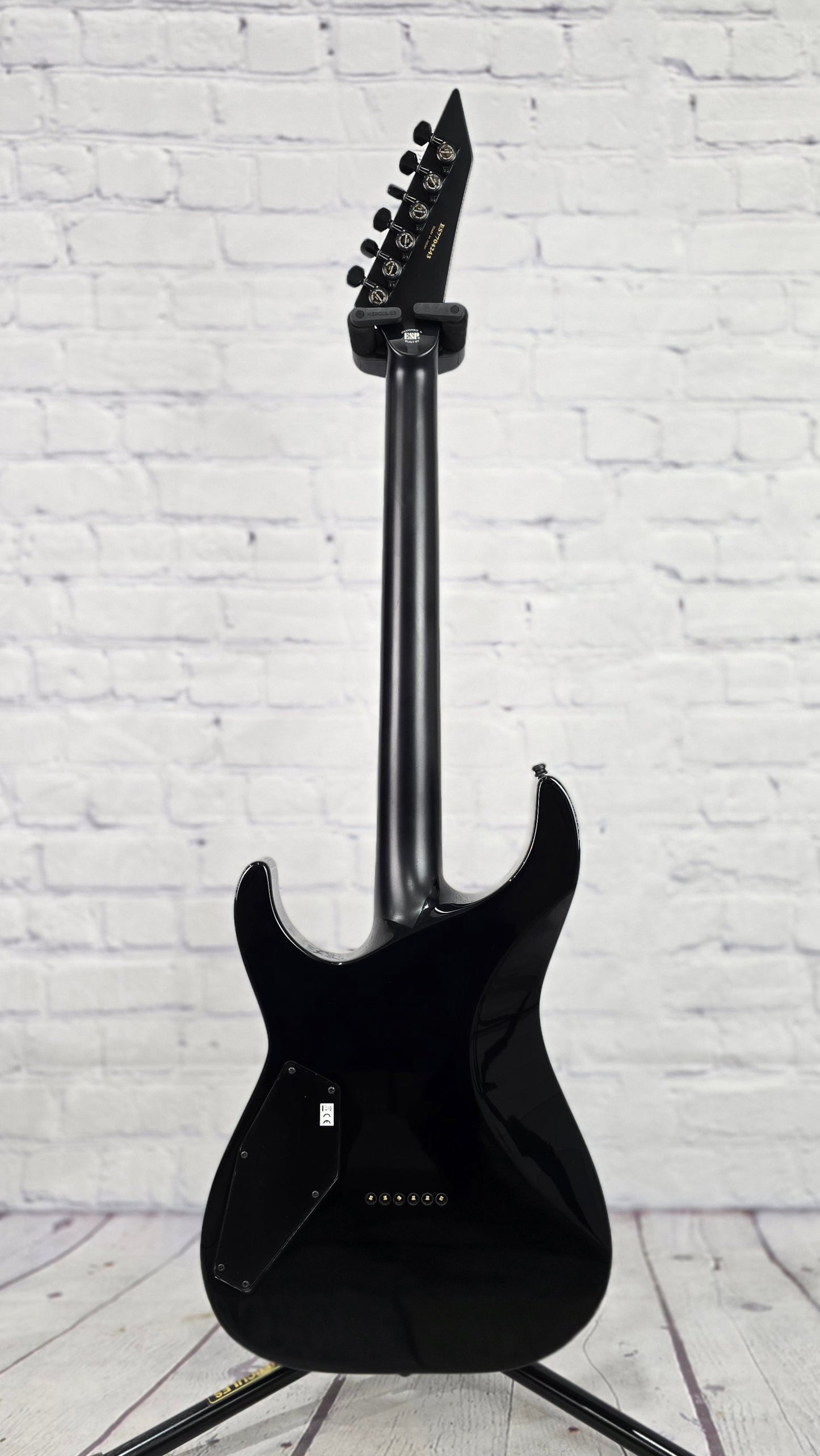 ESP E-II M-II Neck-Through 6 String Electric Guitar Black Natural Fade