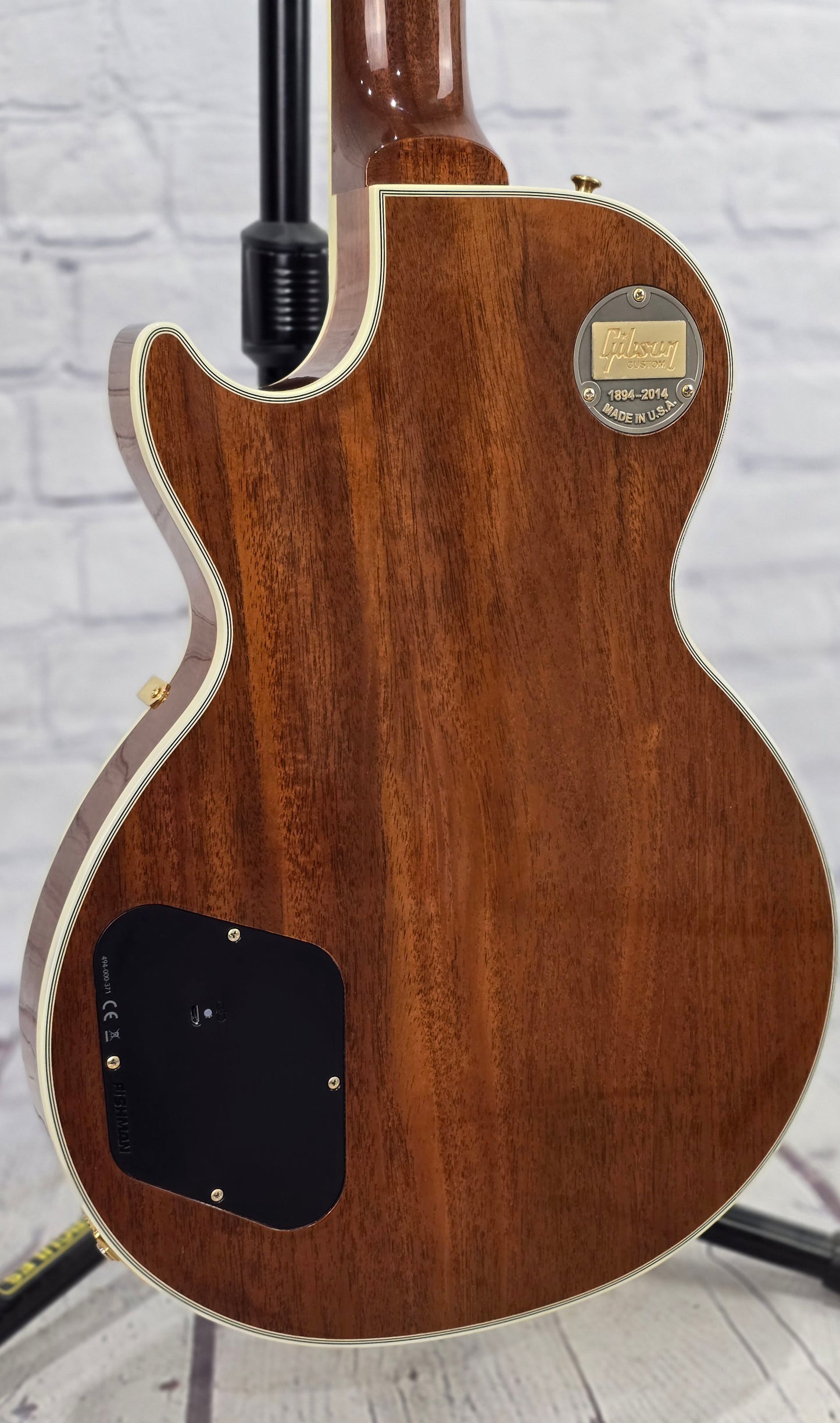 USED 2014 Gibson Les Paul Custom Electric Guitar Flame Top Honey Burst