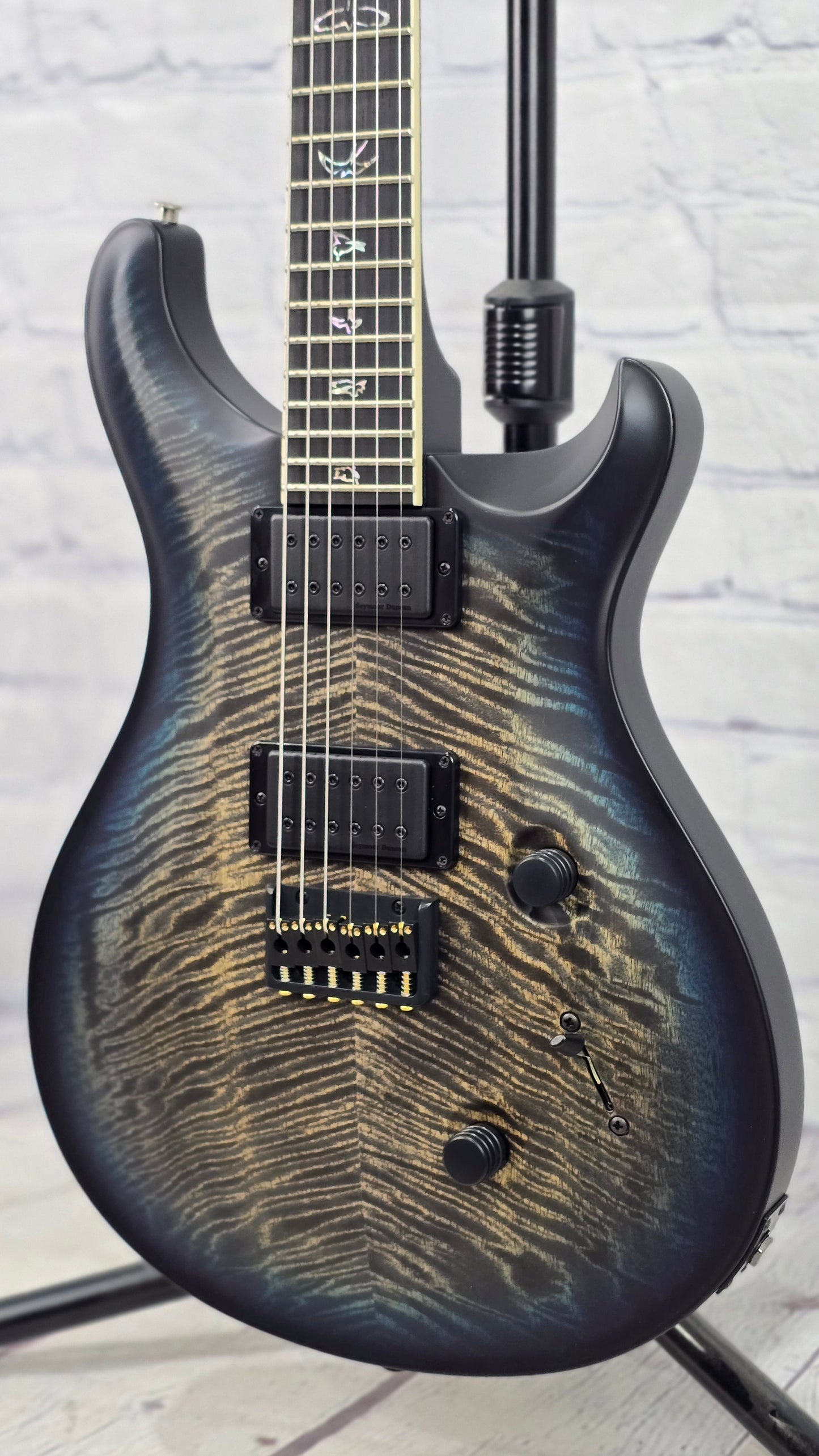 Paul Reed Smith PRS Guitars Mark Holcomb Custom 24 Core 6 String Electric Guitar Holcomb Blue Wraparound Burst