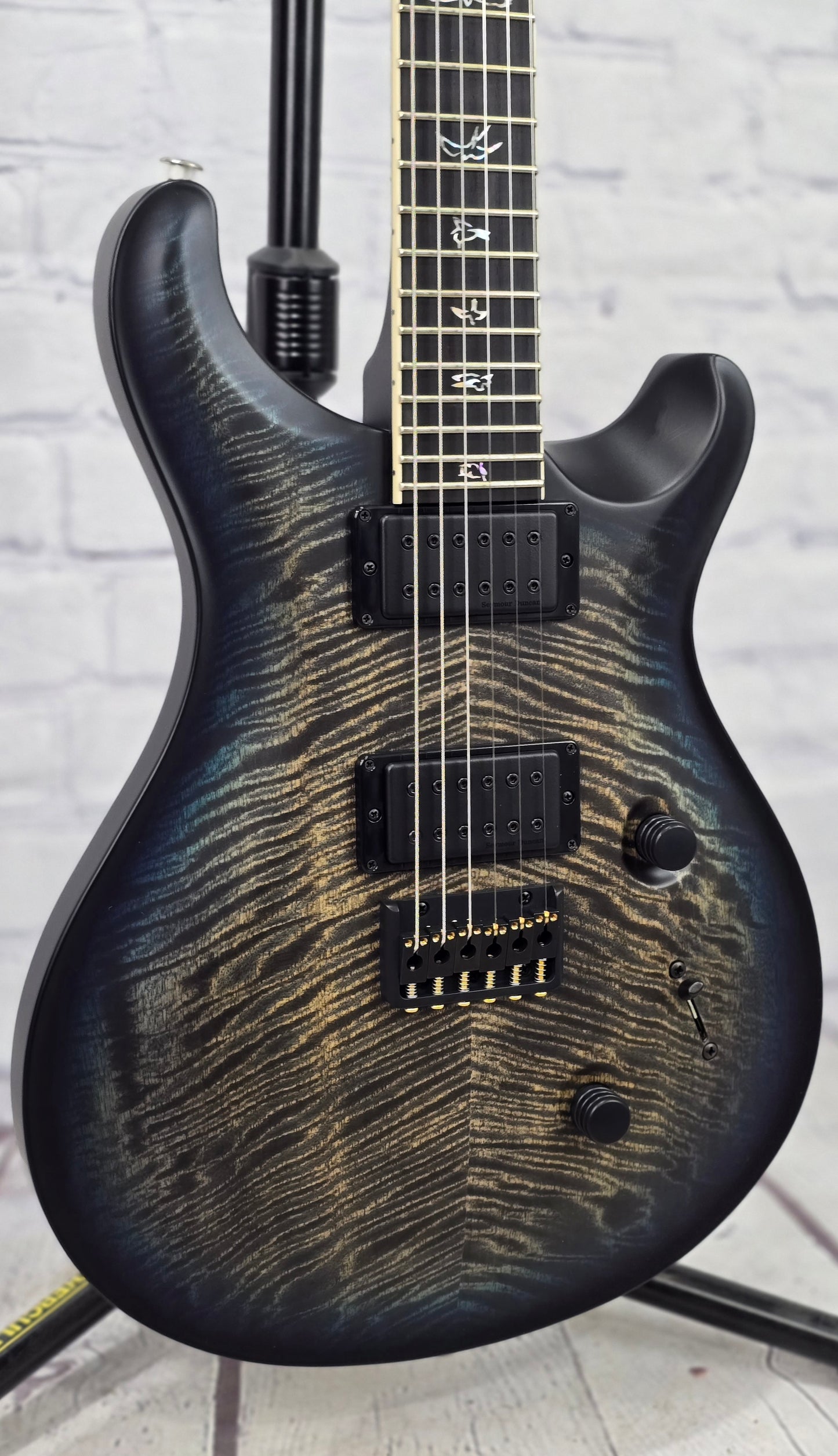Paul Reed Smith PRS Guitars Mark Holcomb Custom 24 Core 6 String Electric Guitar Holcomb Blue Wraparound Burst