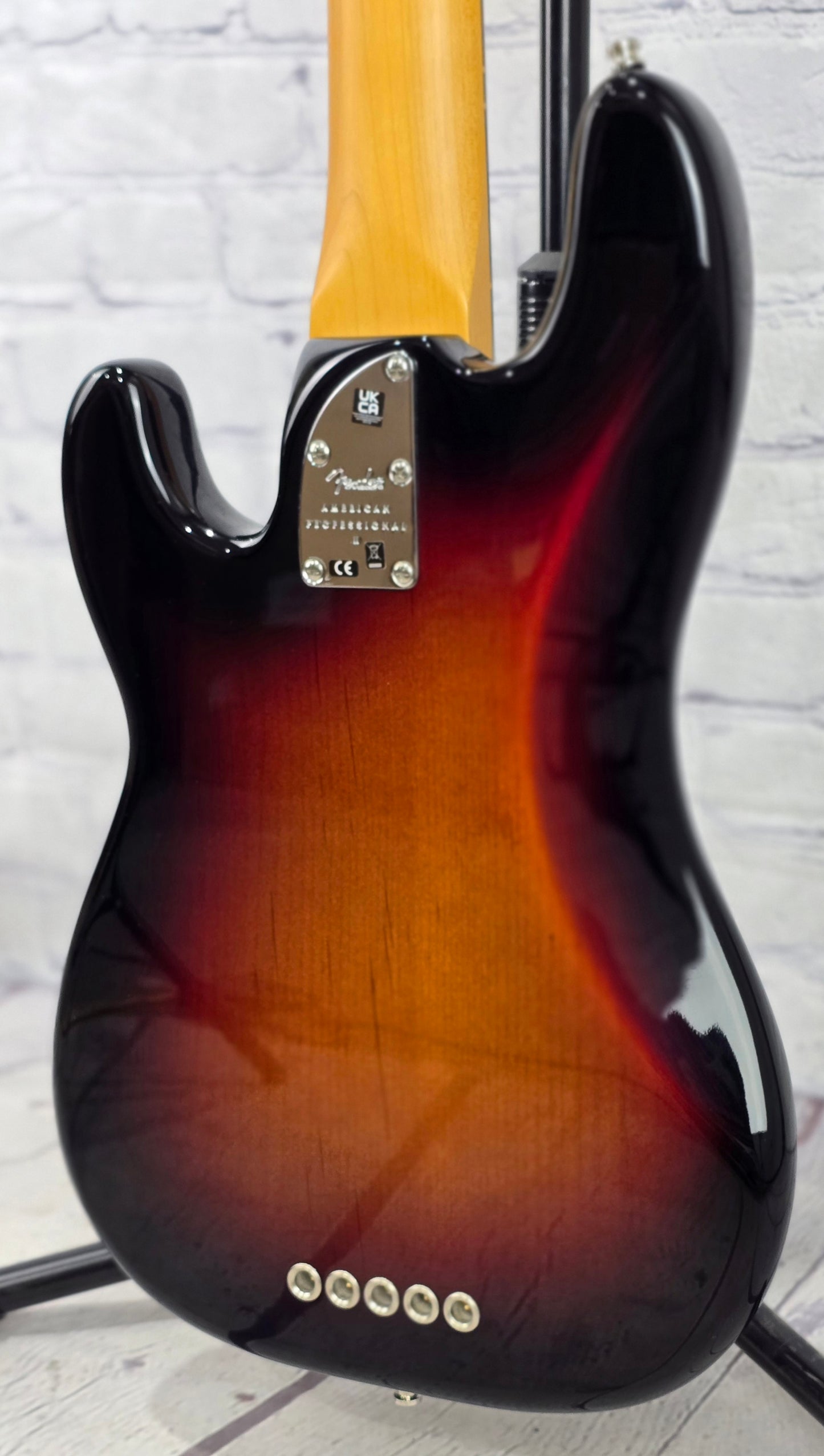 USED Fender American Professional II Precision Bass V 5 String Bass 3 Color Sunburst