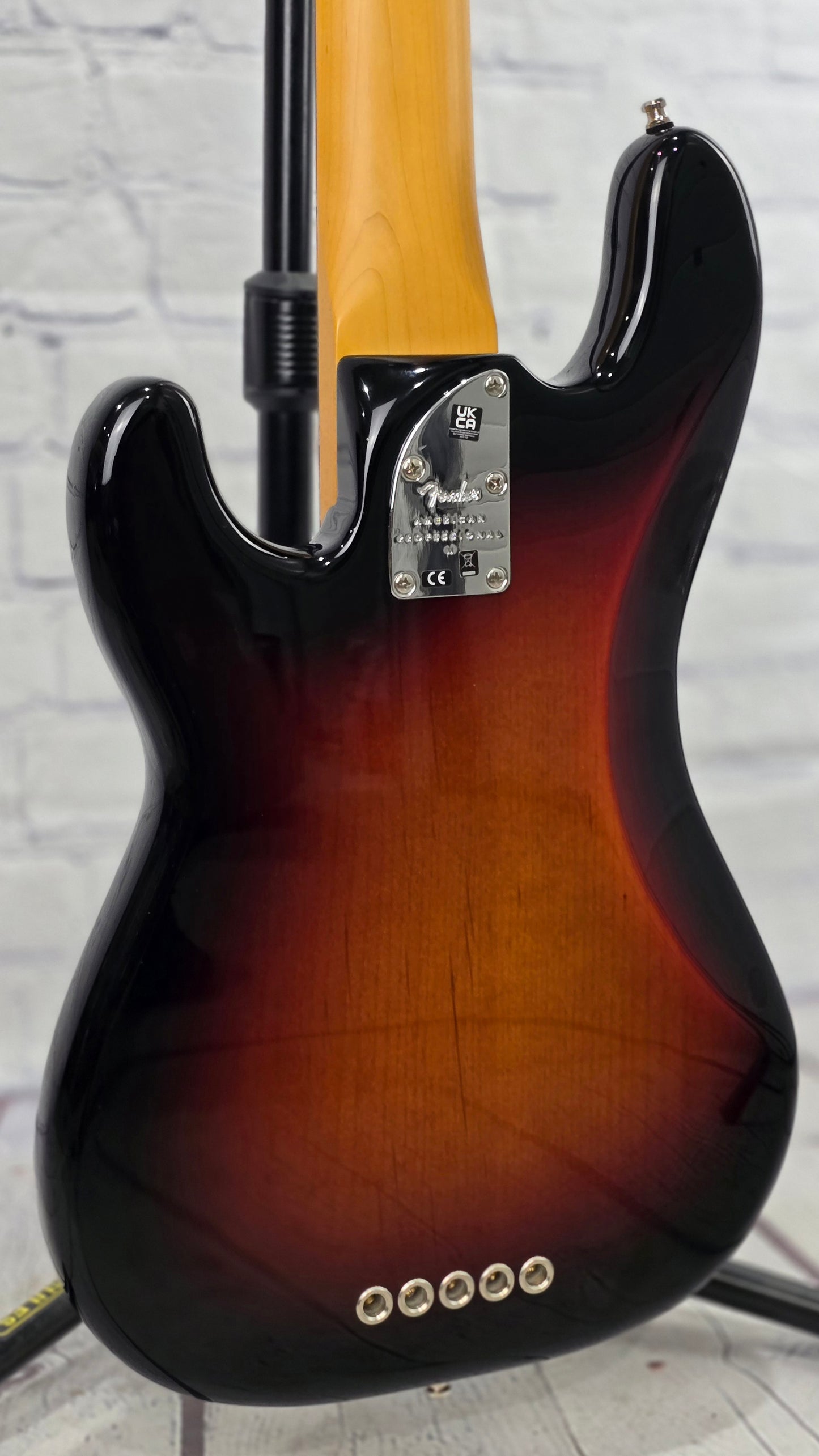 USED Fender American Professional II Precision Bass V 5 String Bass 3 Color Sunburst